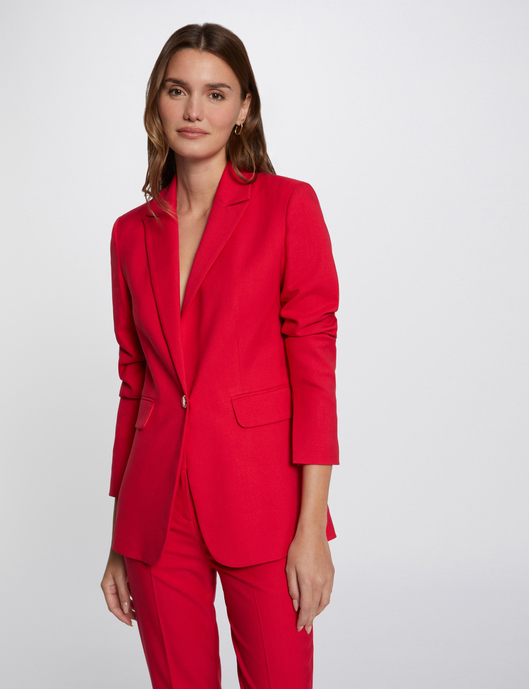 Blazer met knopen medium rood vrouw