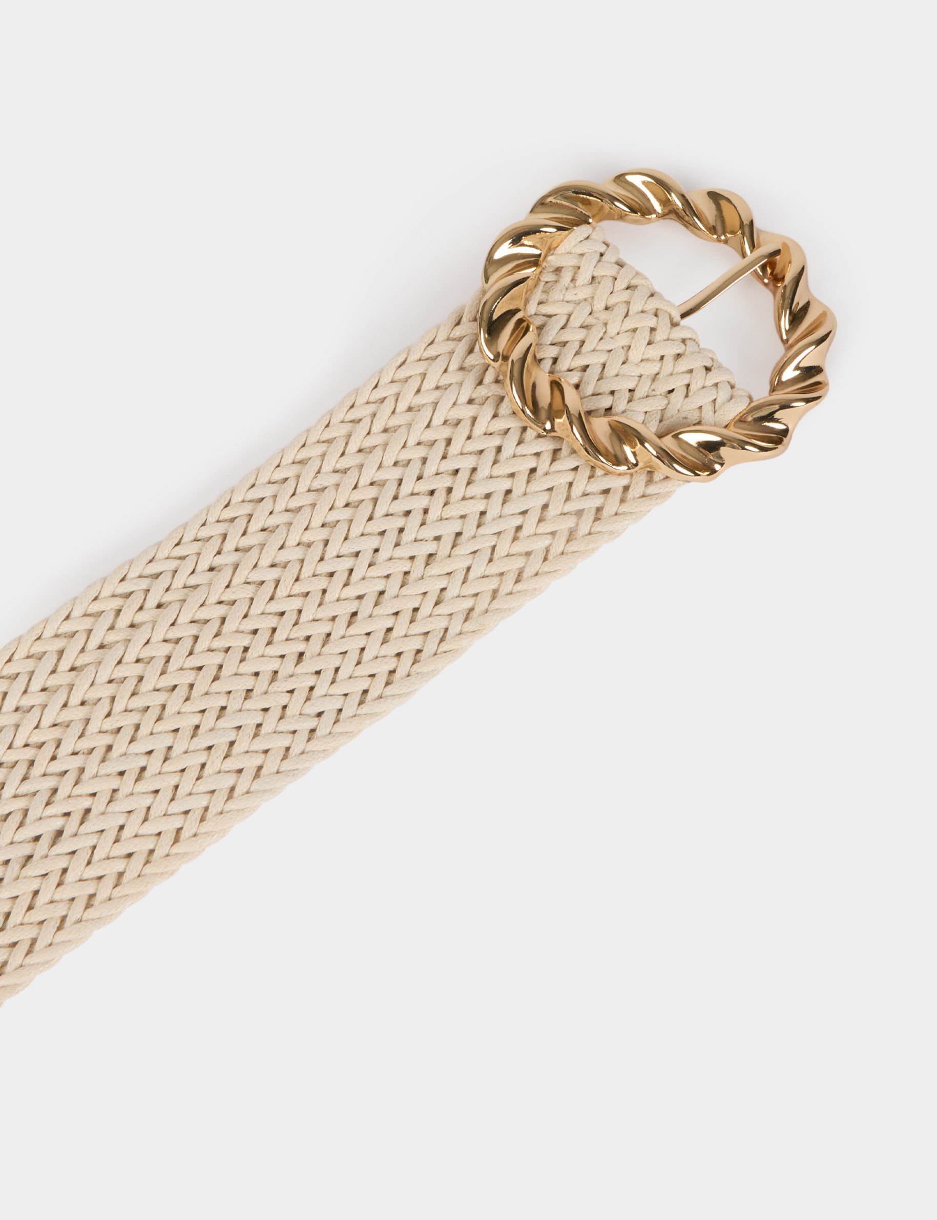 ceinture tressee ivoire femme ivoor vrouw
