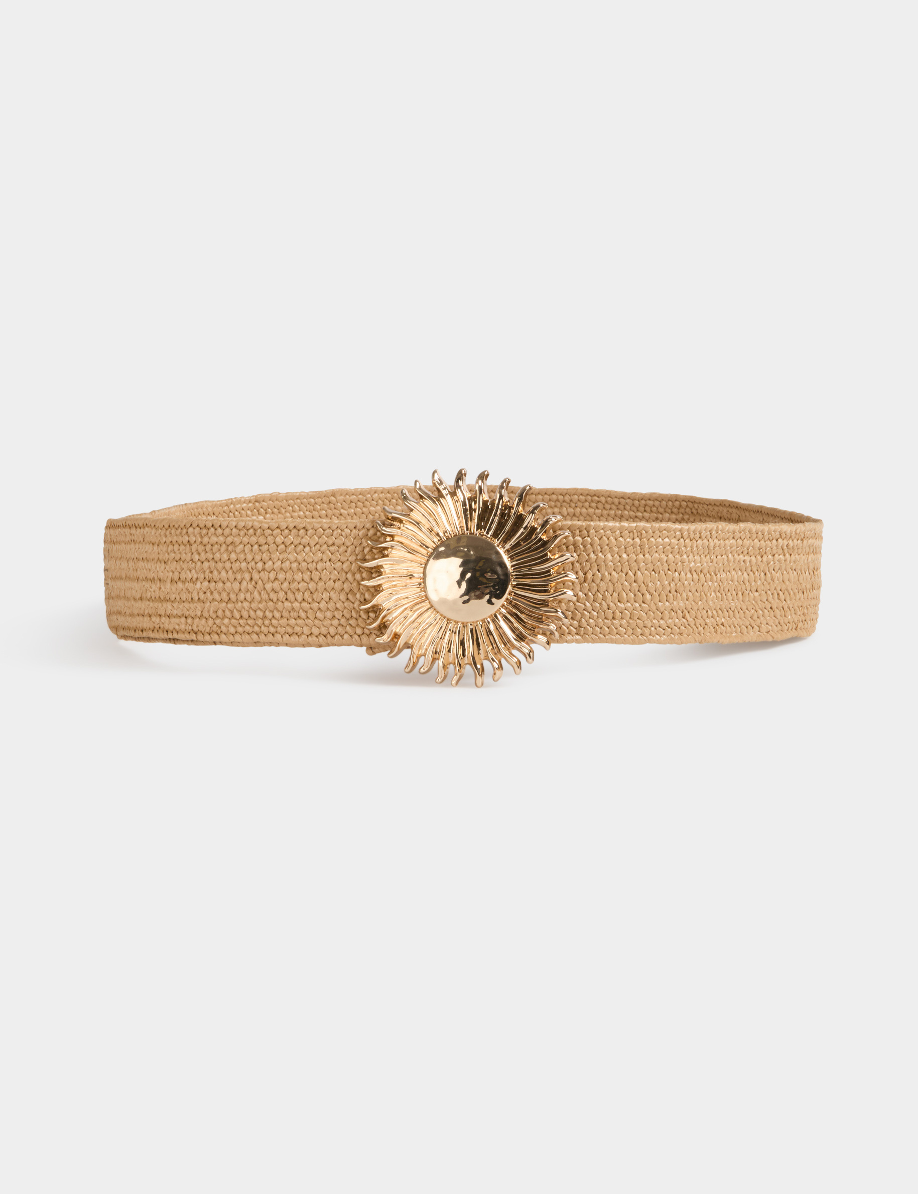 Brede riem beige vrouw