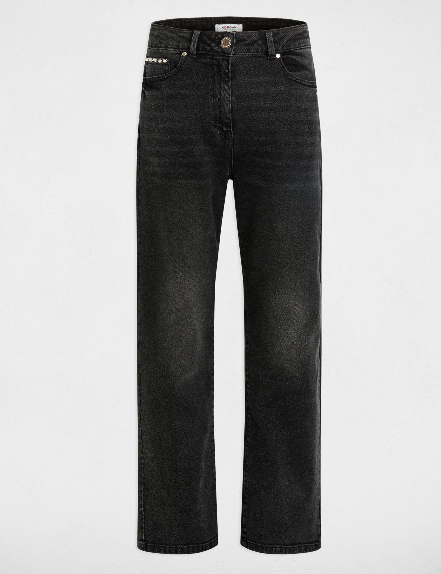 hoge taille wijde broek donkergrijs vrouw Hoge taille wijde broek donkergrijs vrouw