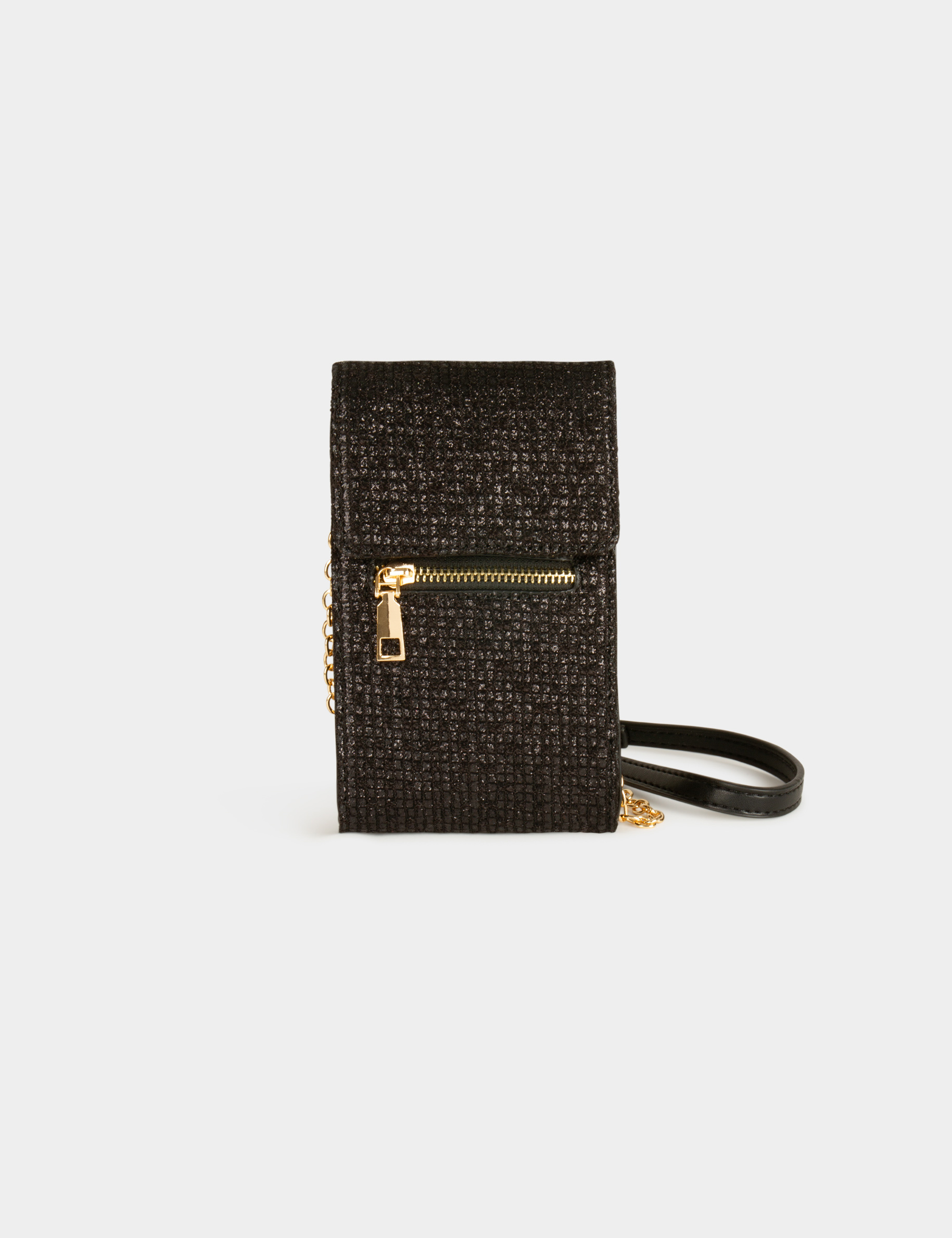 pochette telephone paillettes noir femme Pochette téléphone paillettes noir femme