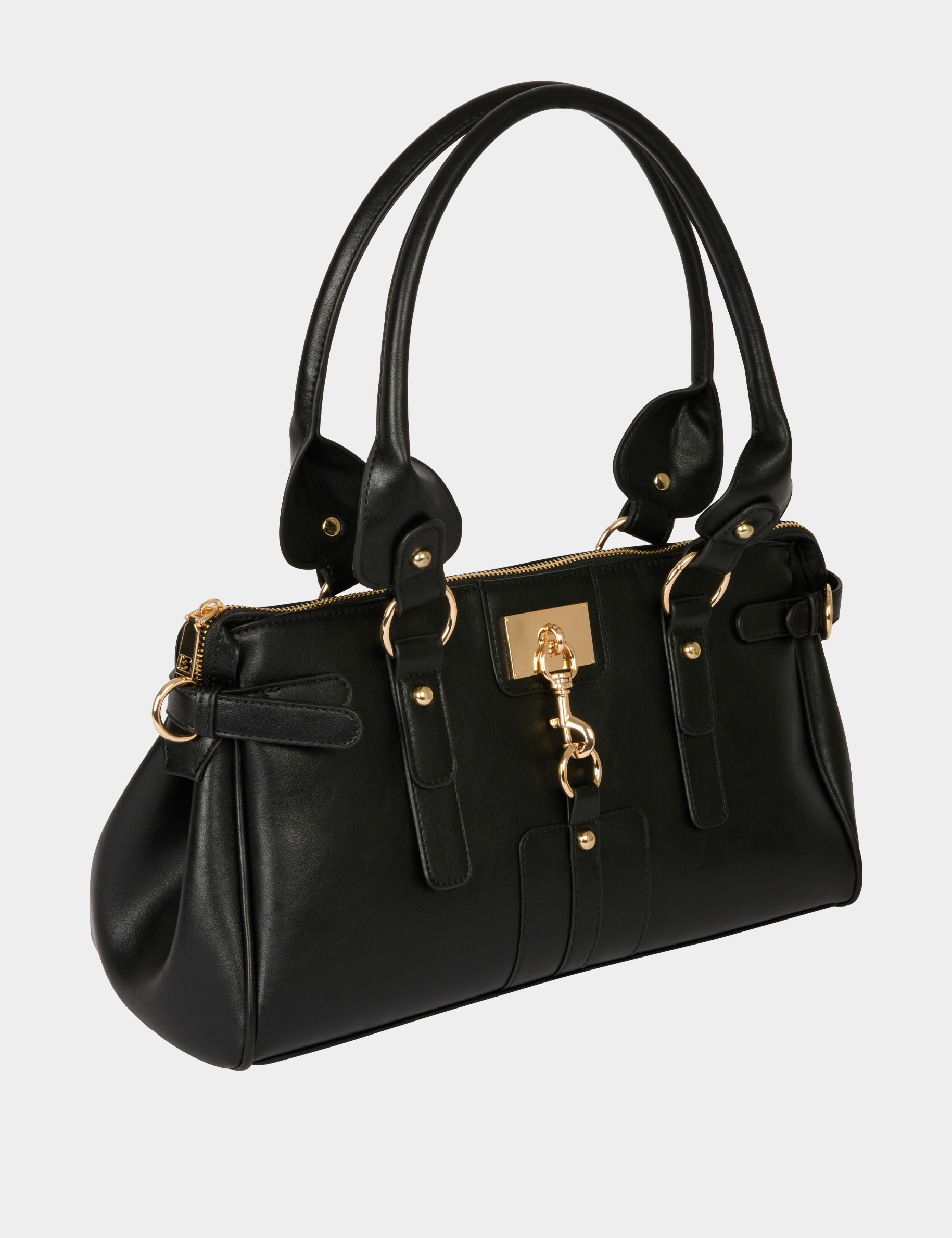 Sac similicuir port&eacute; &eacute;paule noir femme