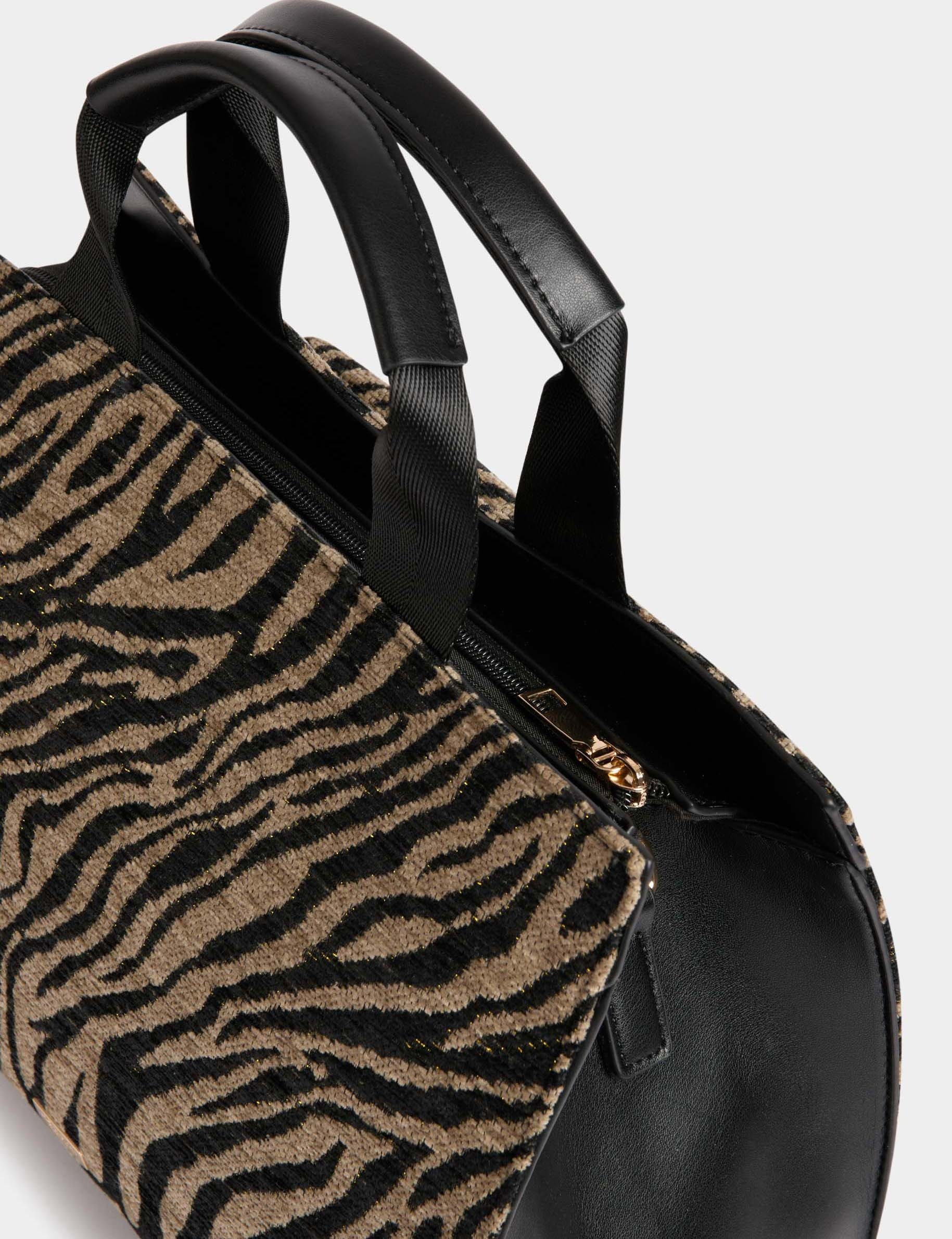 Shopper met zebraprint meerkleurig vrouw