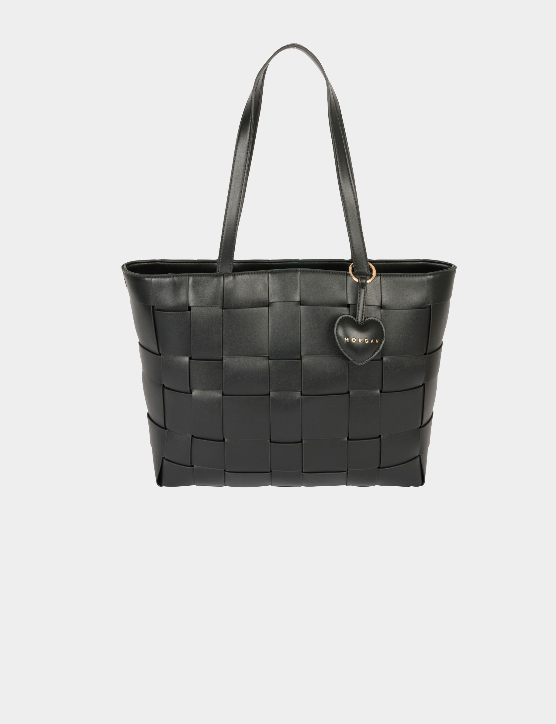 Gevlochten shopper zwart vrouw