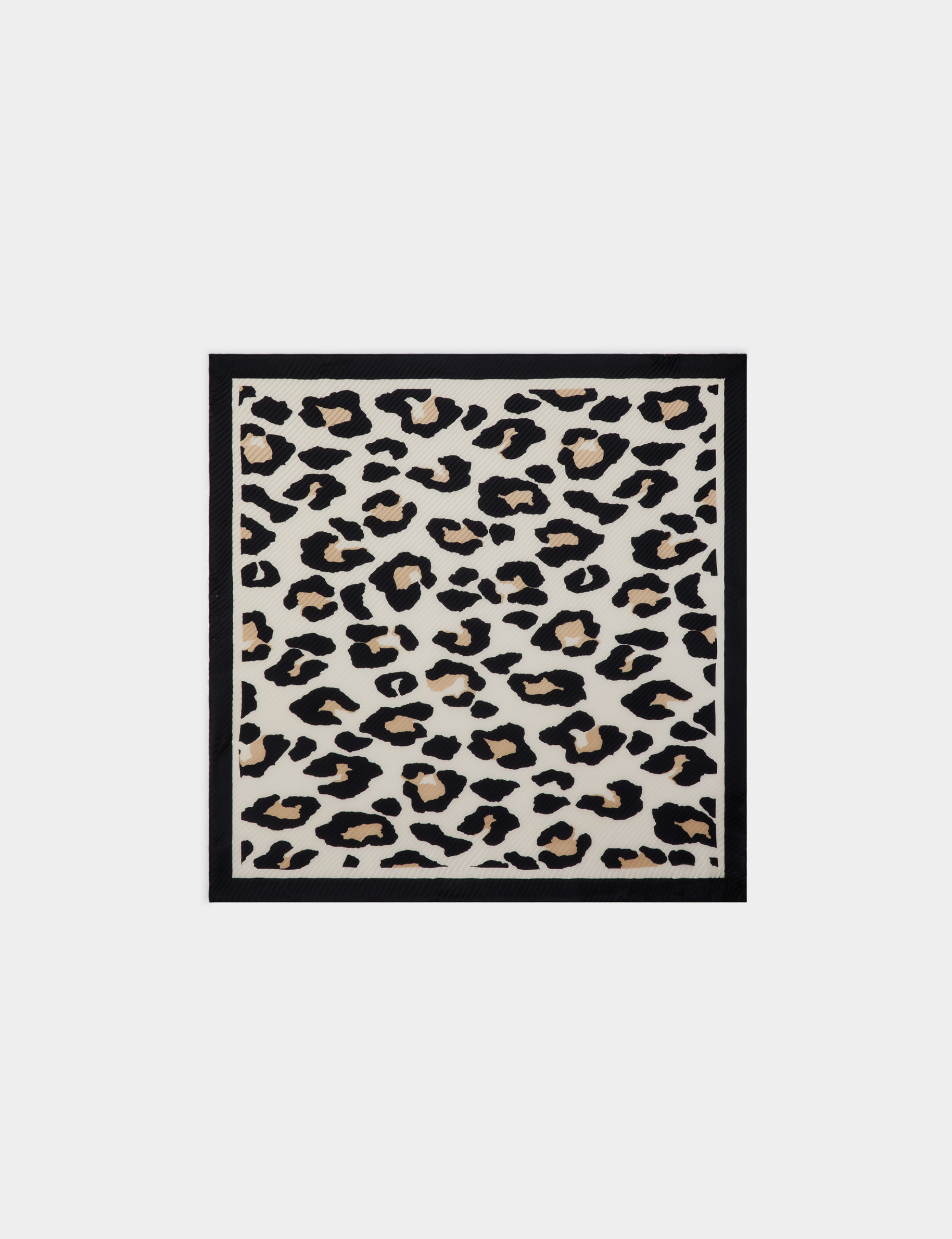 Foulard pliss&eacute; satin&eacute; multicolore femme