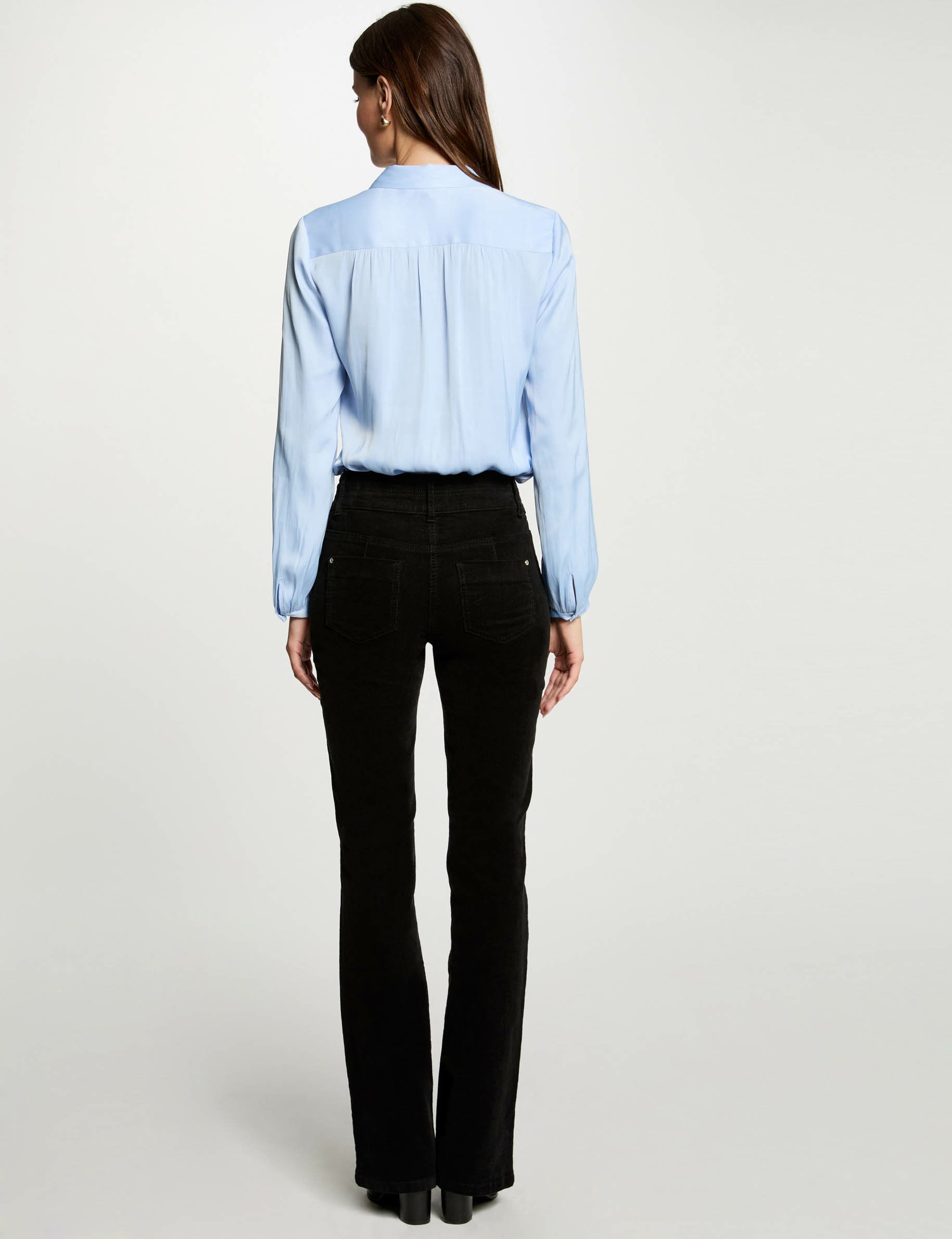 broek van corduroy zwart vrouw Broek van corduroy zwart vrouw