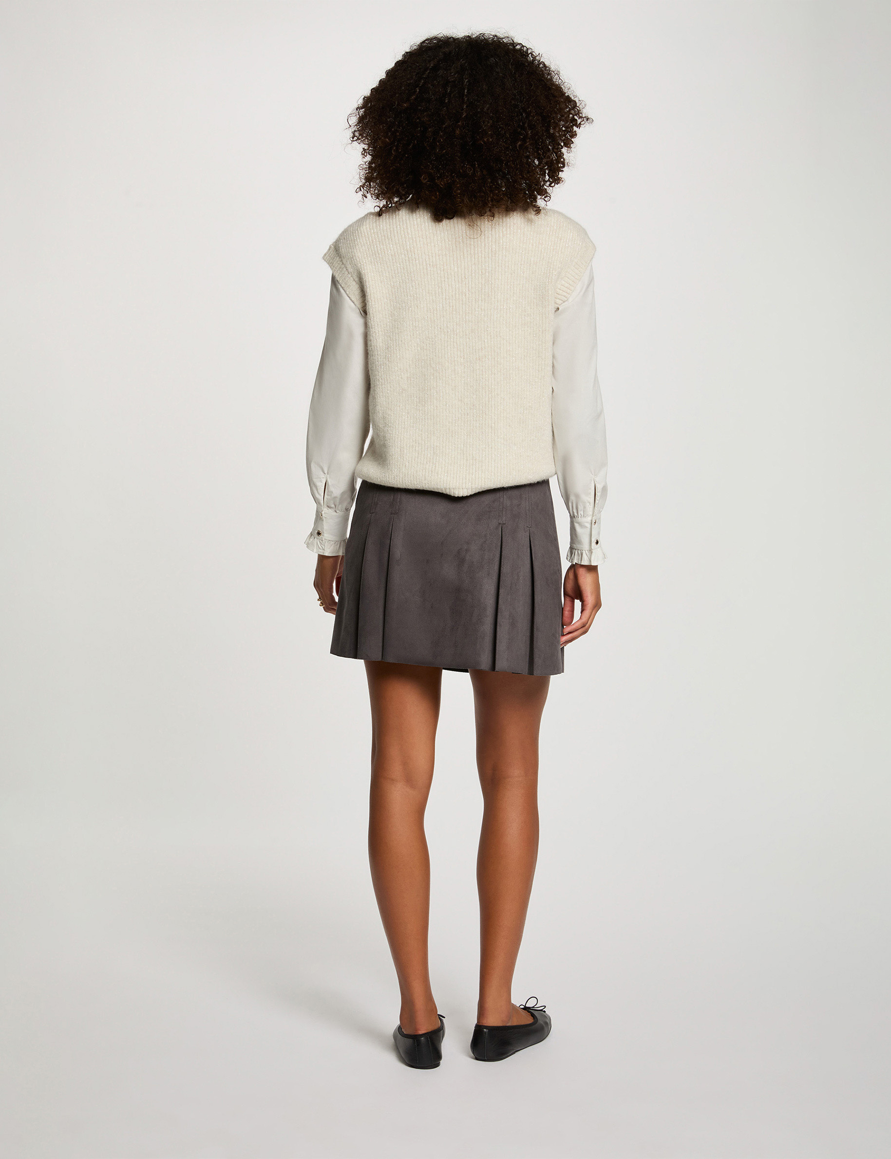 pull sans manches ivoire femme Pull sans manches ivoire femme