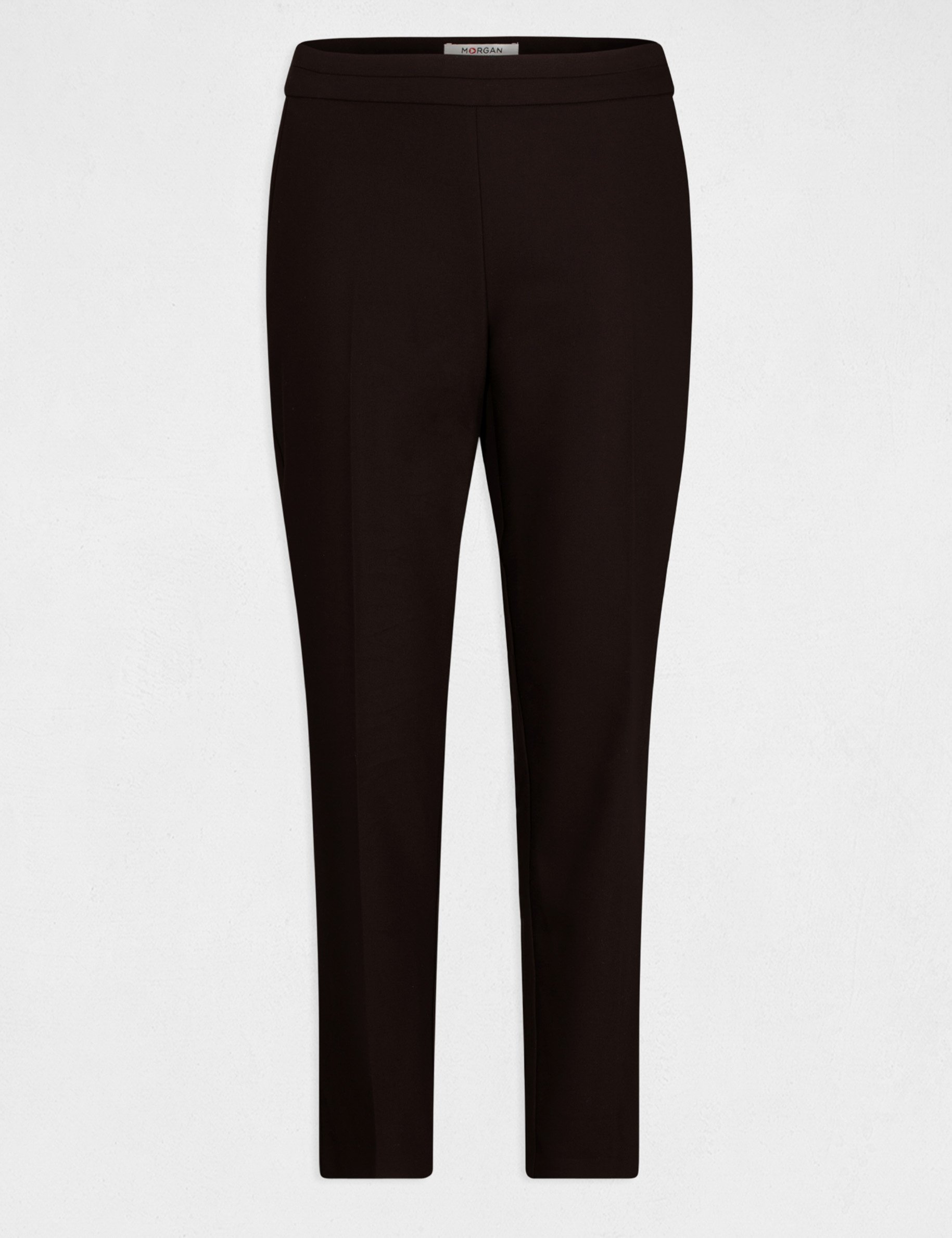 Pantalon cigarette 7/8ème noir femme