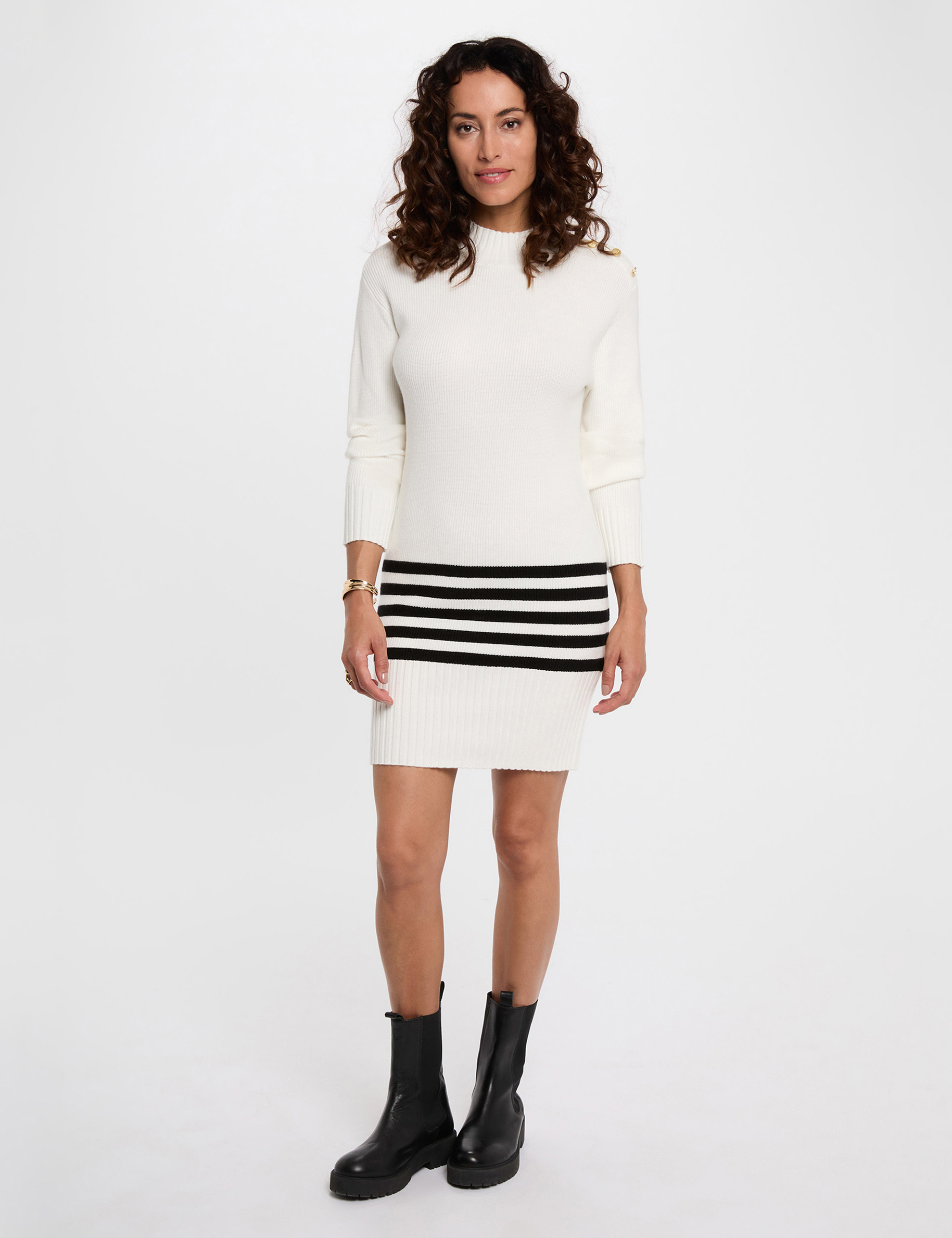 robe courte col montant blanc femme Robe courte col montant blanc femme