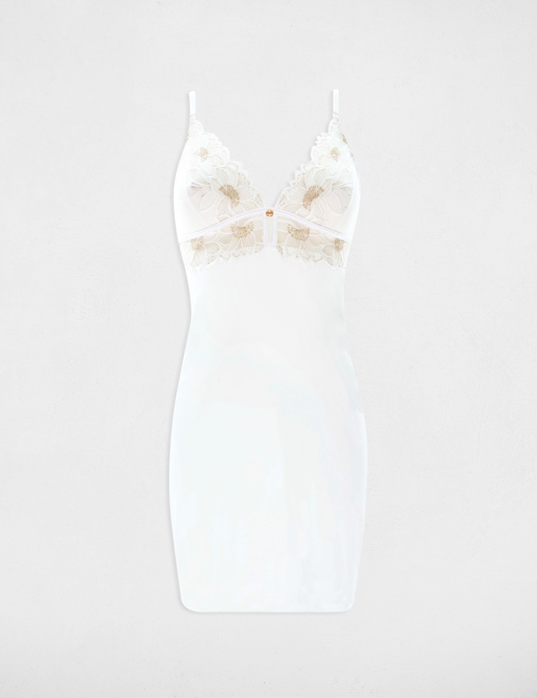 Nuisette en dentelle ivoire femme