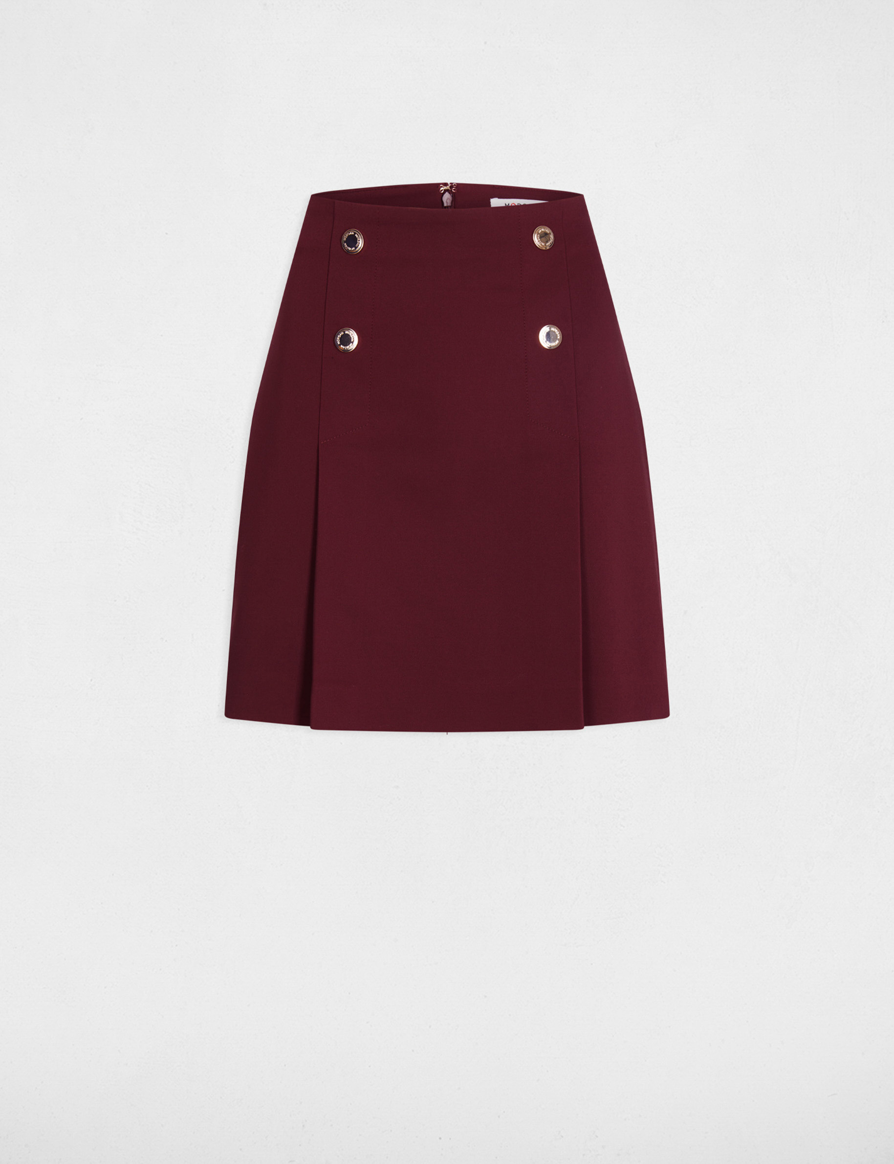jupe courte ajustee prune femme Jupe courte ajustée prune femme