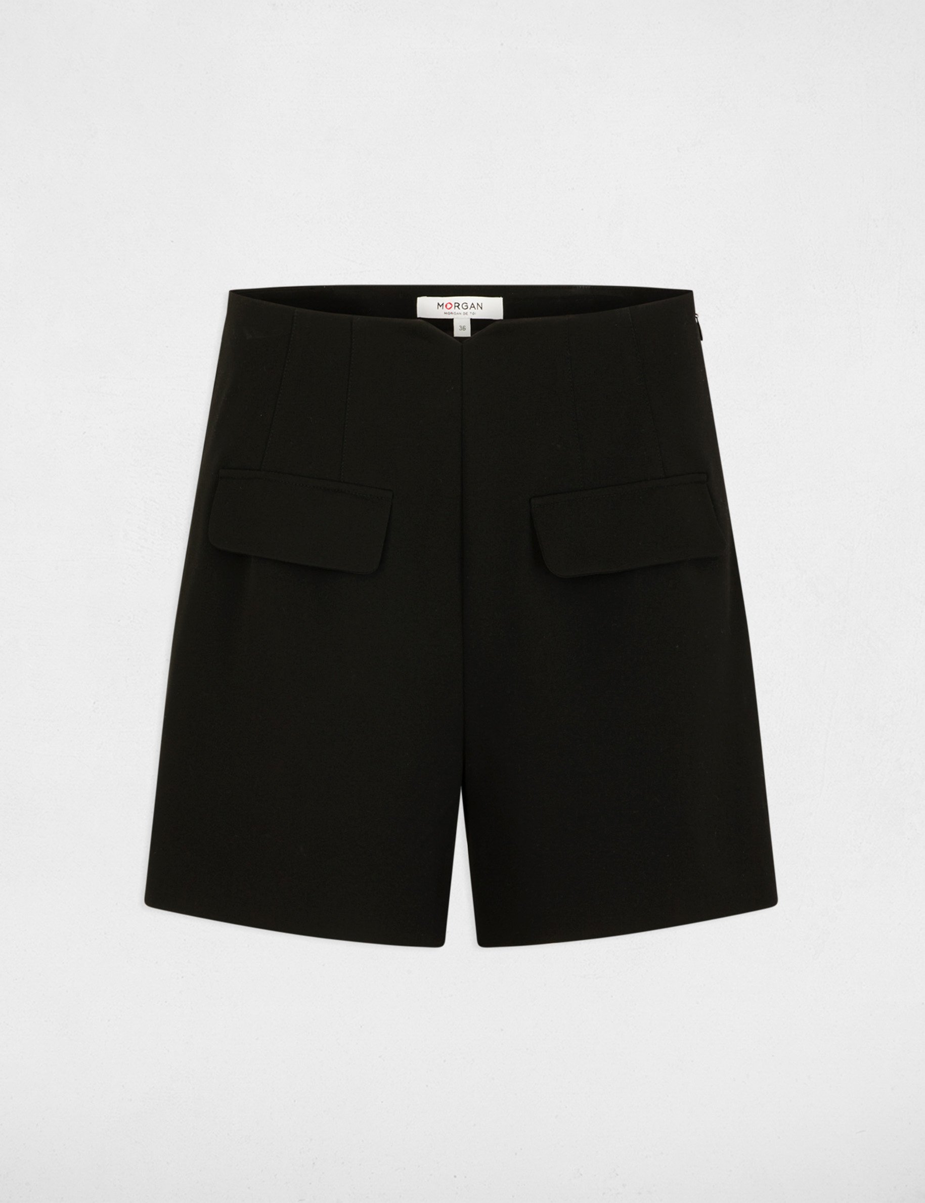 High-waist short zwart vrouw