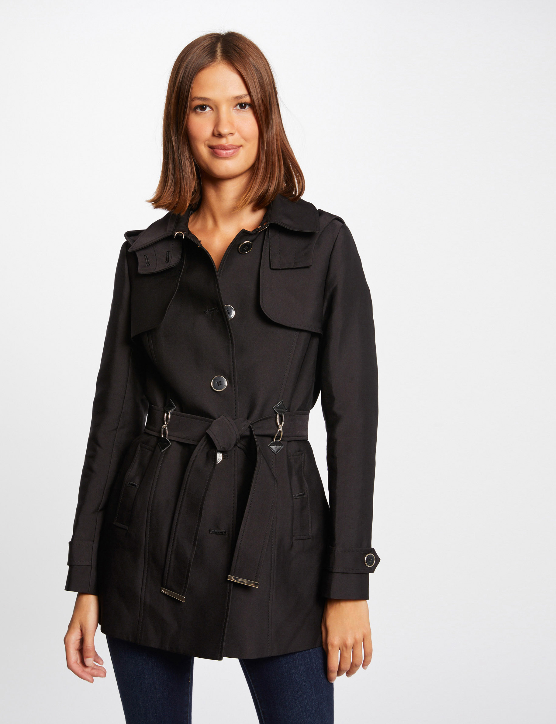 Trench noir on sale court femme