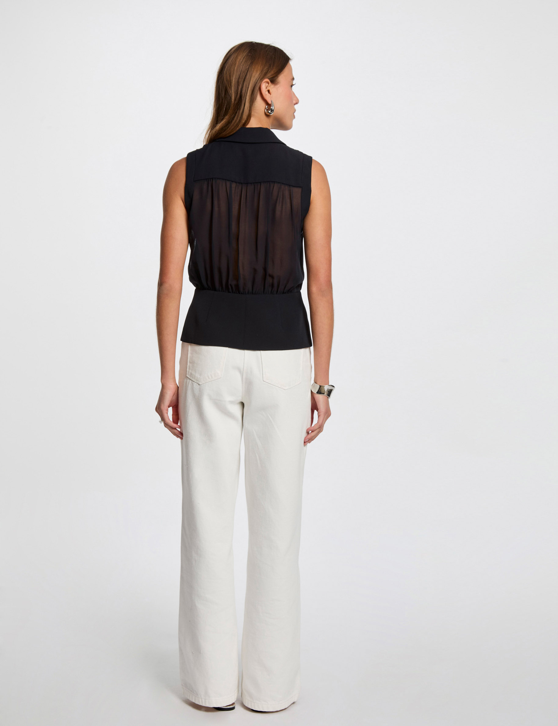 veston sans manches bleu marine femme Veston sans manches bleu marine femme