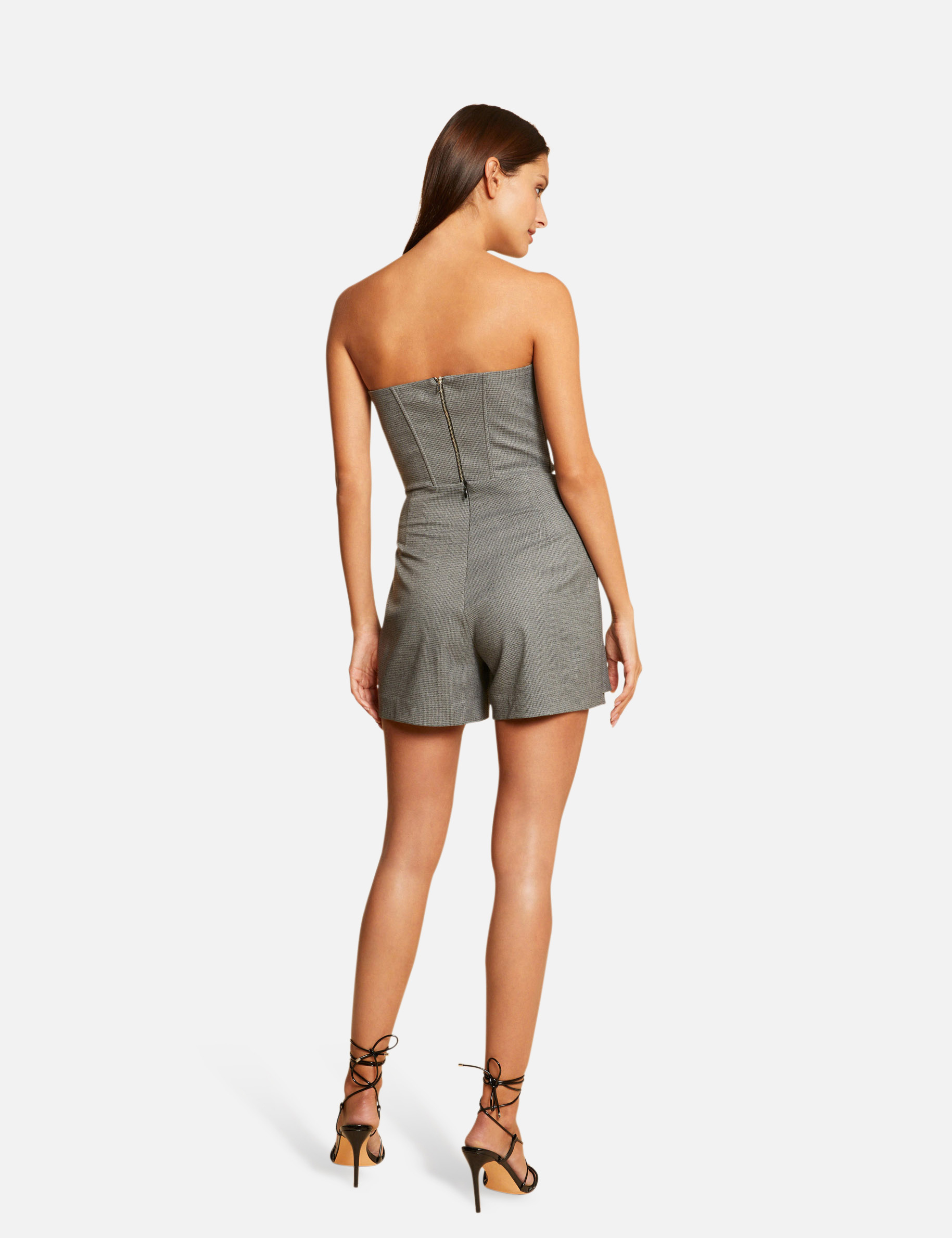 bustier cropped sans manches gris moyen femme Bustier cropped sans manches gris moyen femme