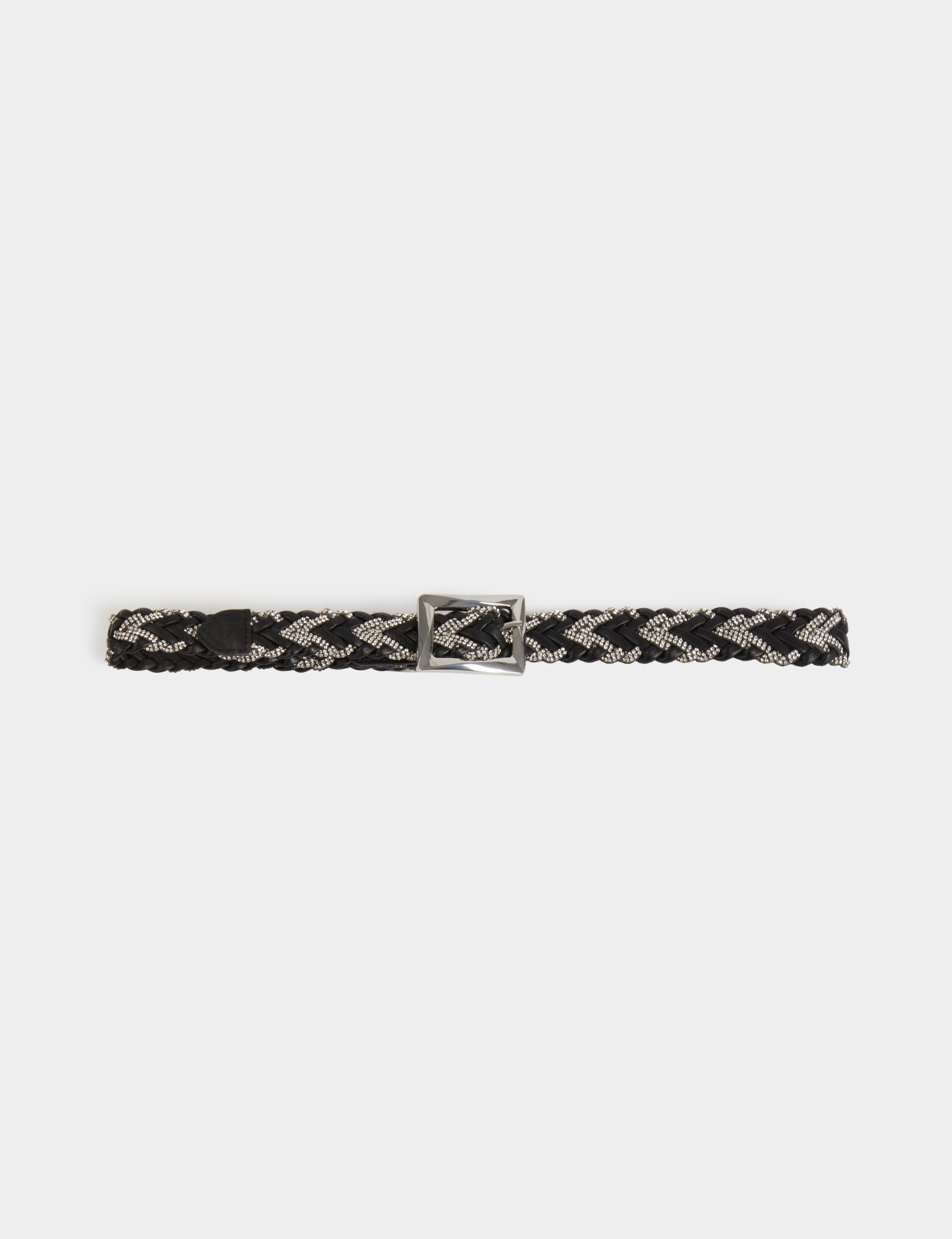 ceinture fine tressee noir femme Ceinture fine tressée noir femme