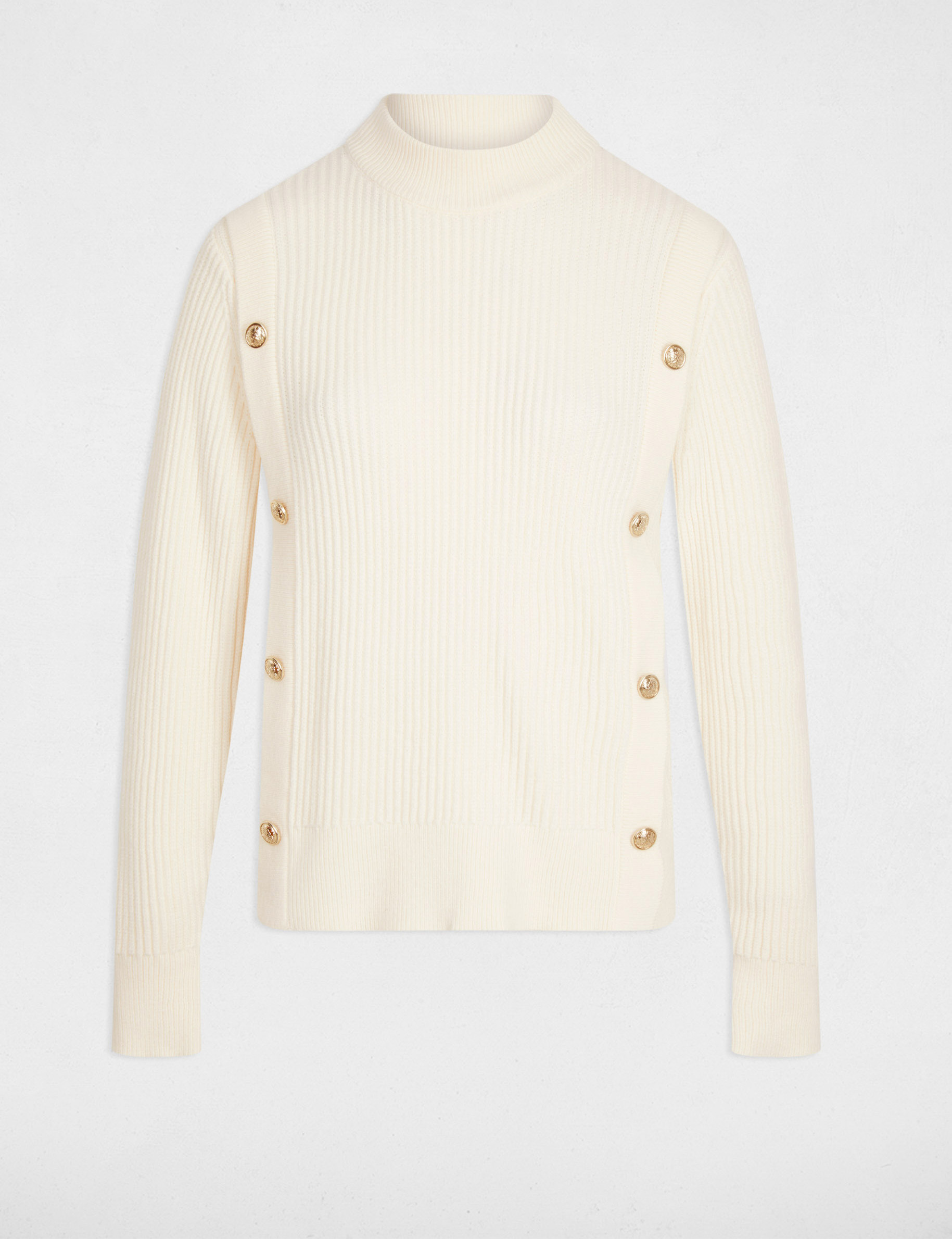 pull court col roule ivoire femme Pull court col roulé ivoire femme