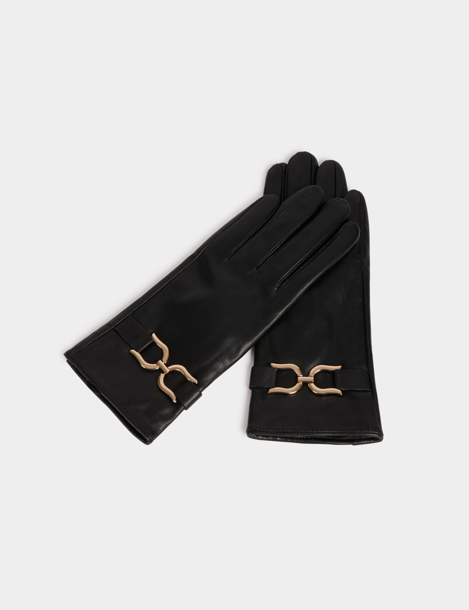 gants avec boucle noir femme Gants avec boucle noir femme
