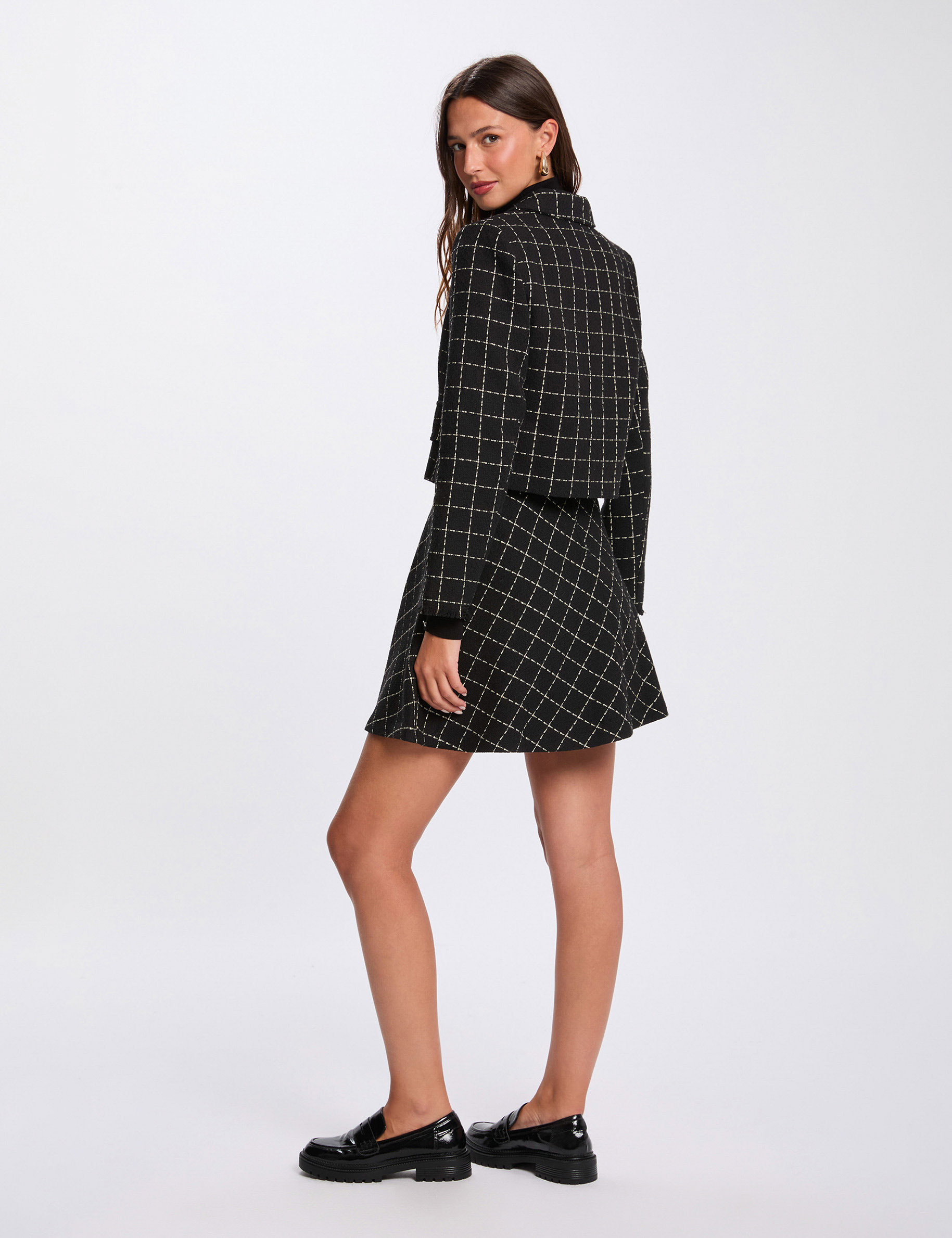 veste courte ajustee noir femme Veste courte ajustée noir femme
