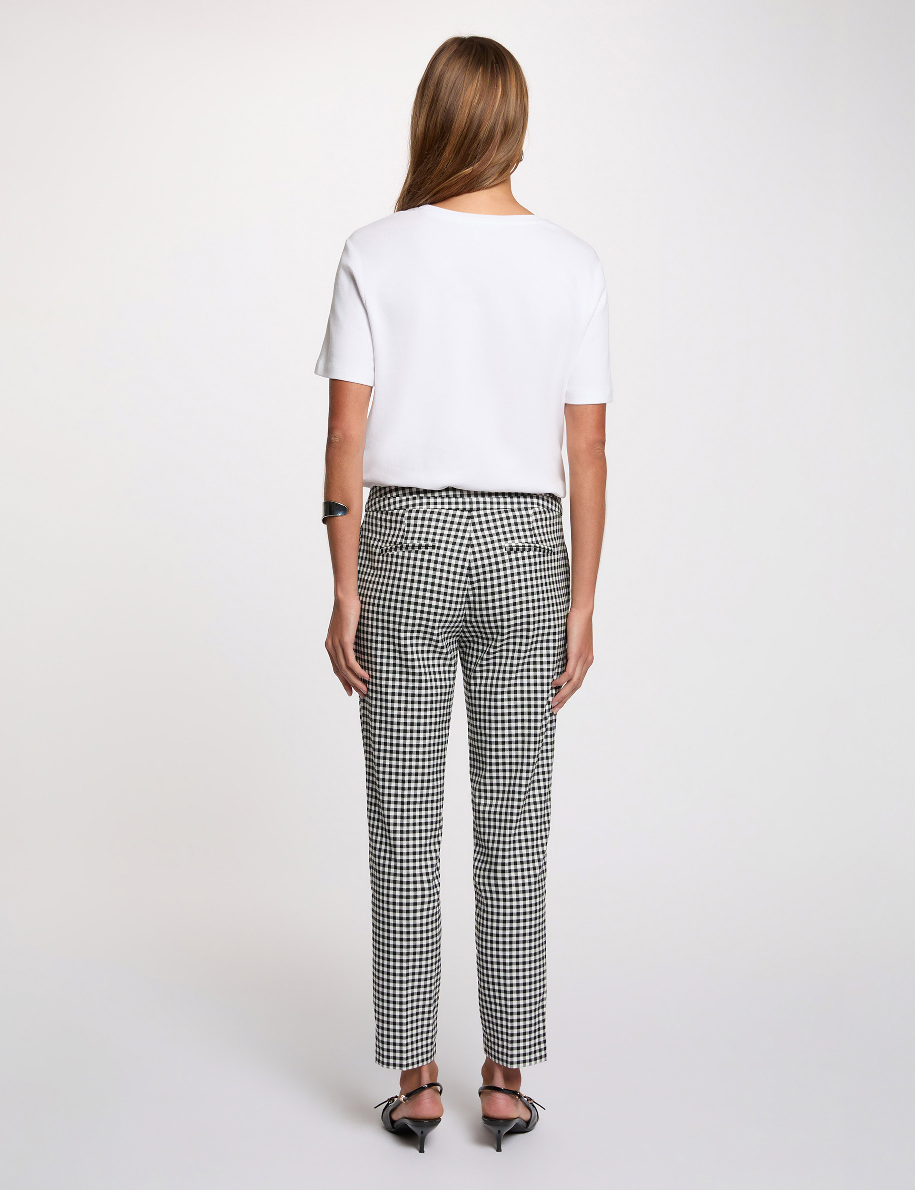 7/8 slim broek zwart vrouw