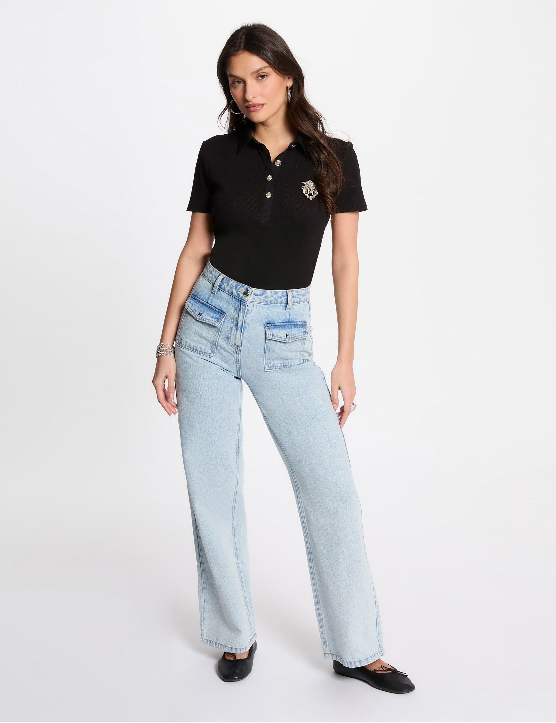 t shirt met korte mouwen zwart vrouw T-shirt met korte mouwen zwart vrouw