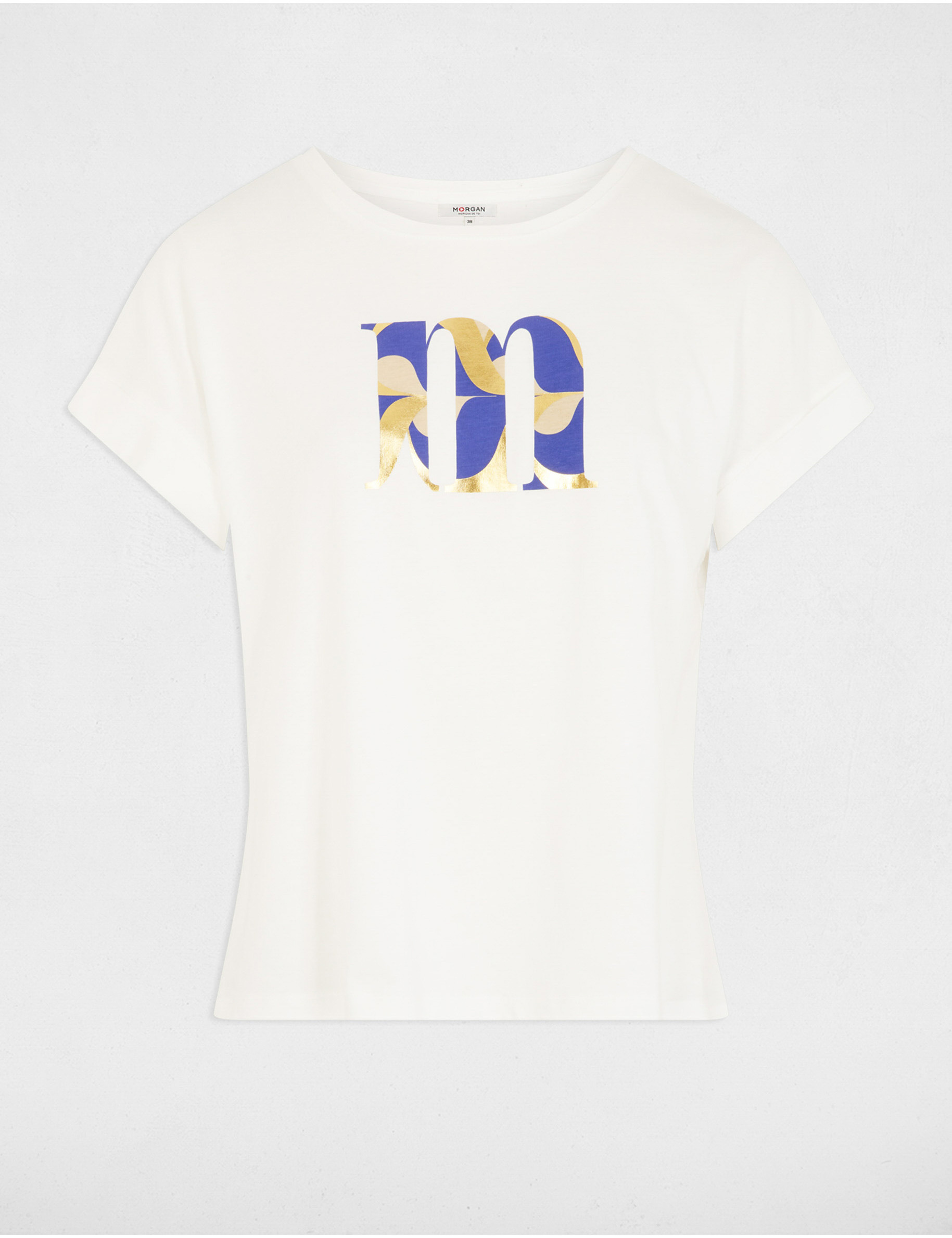 t shirt met opschrift helder wit vrouw T-shirt met opschrift helder wit vrouw