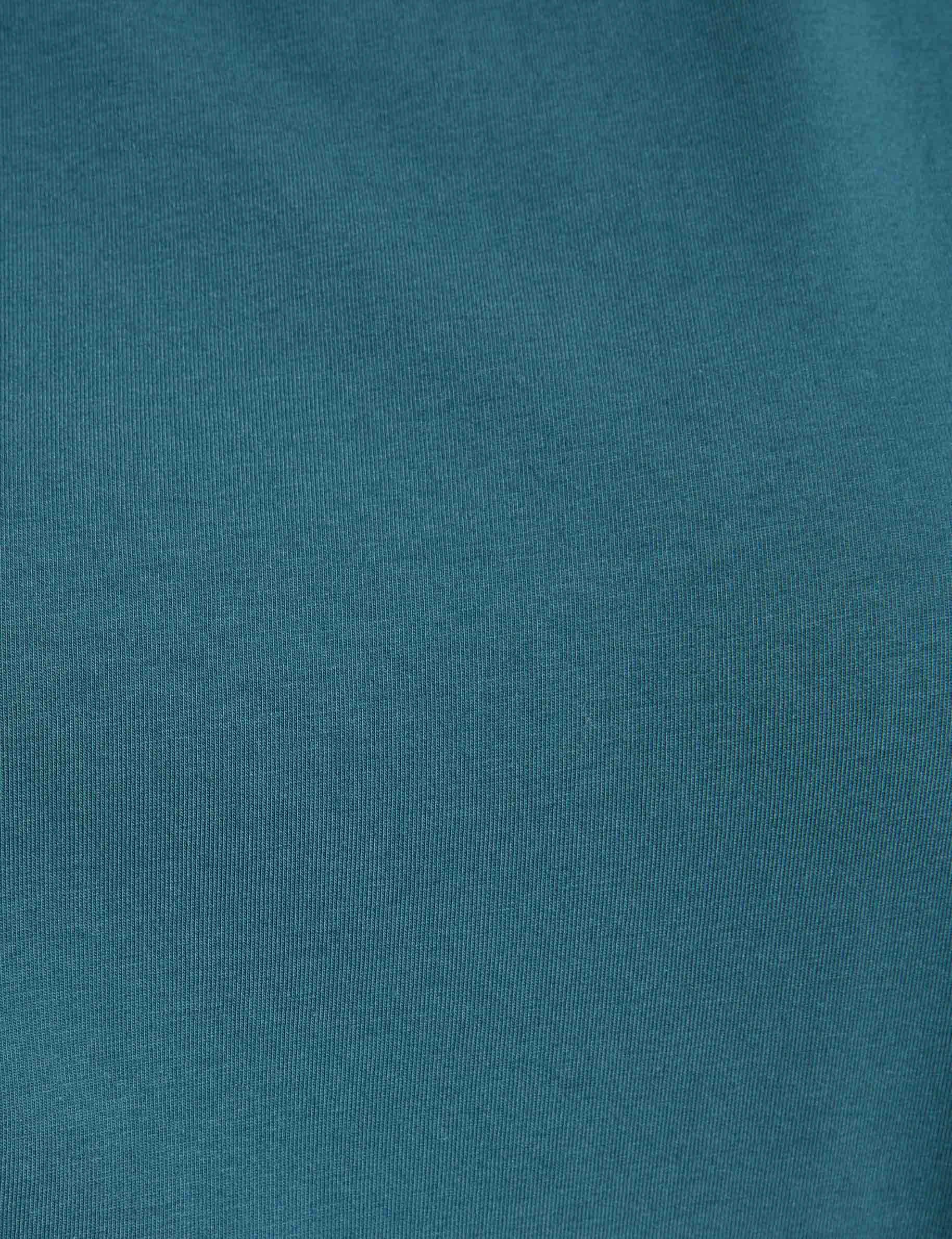 t shirt met korte mouwen bleu petrole vrouw T-shirt met korte mouwen bleu pétrole vrouw