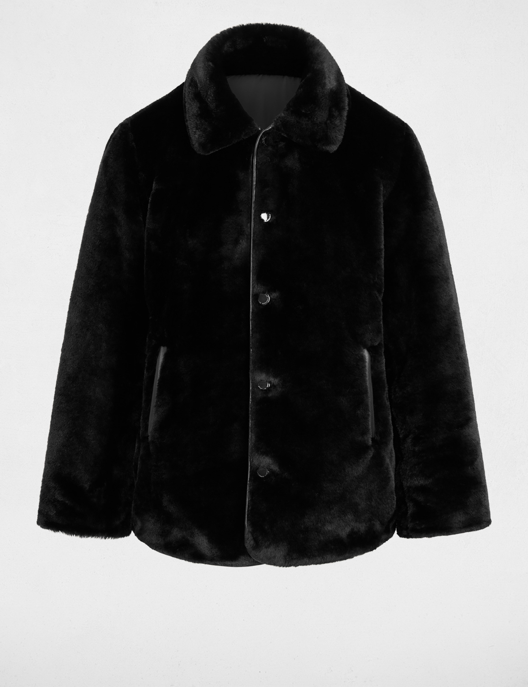 Doudoune r&eacute;versible noir femme