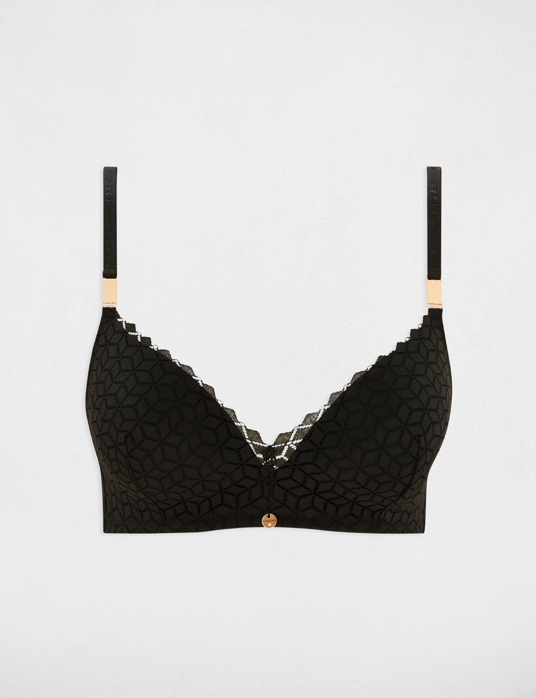 Soutien-gorge souple à coques noir femme