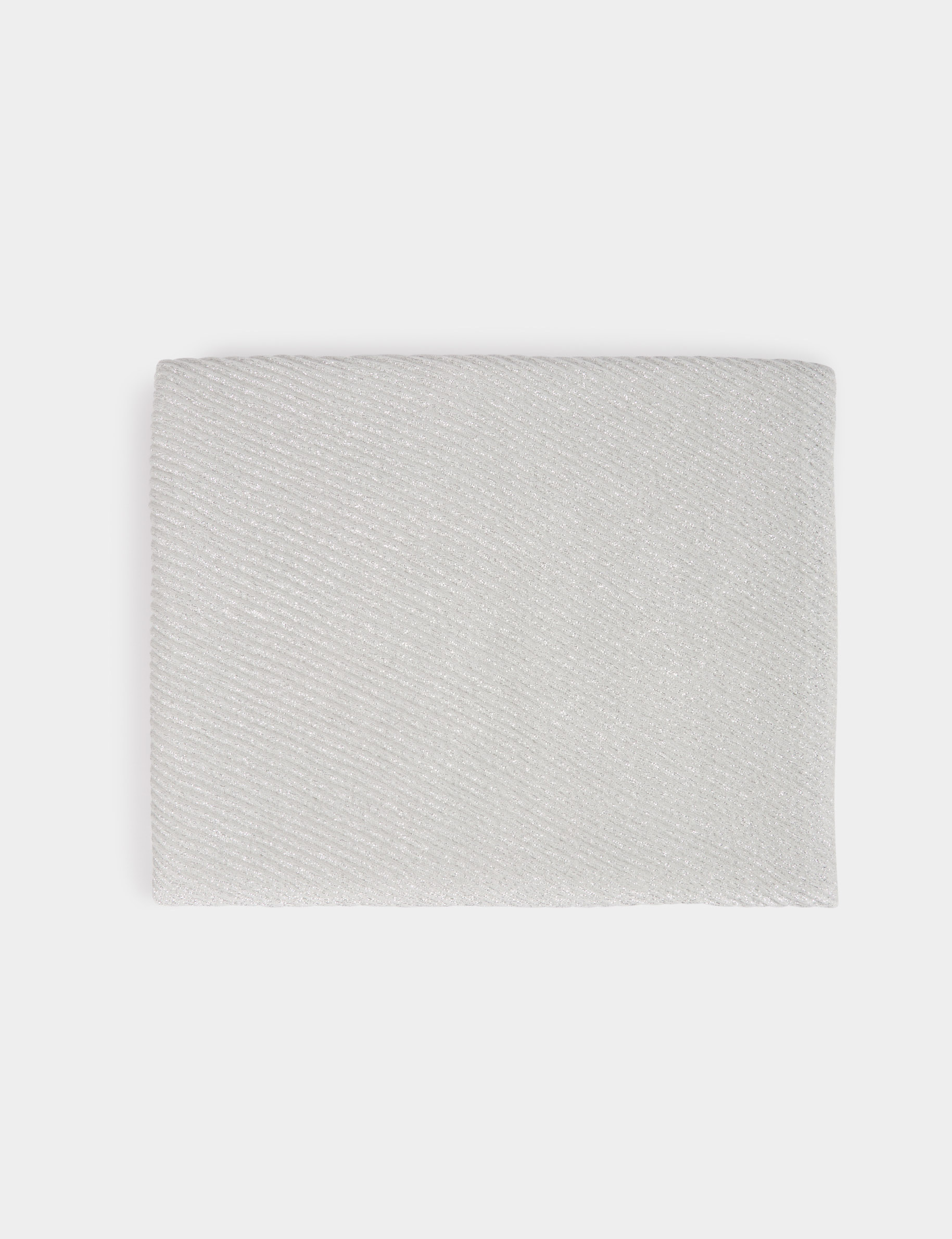 plisse sjaal met metallic draad couleur argent vrouw Plissé sjaal met metallic draad couleur argent vrouw