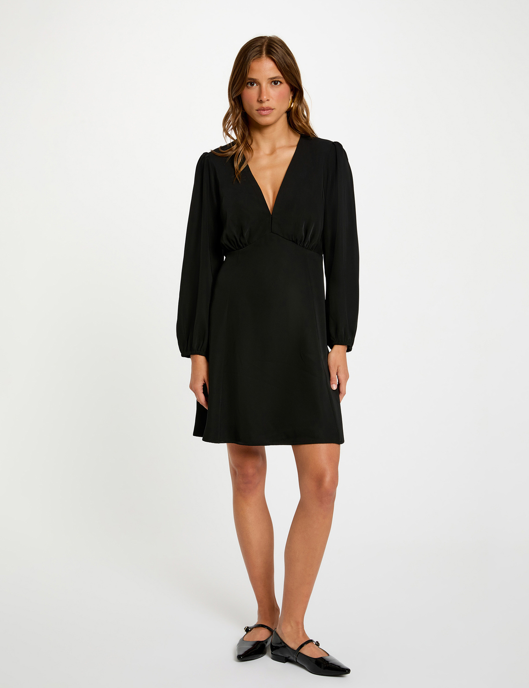 robe courte trapeze noir femme Robe courte trapèze noir femme