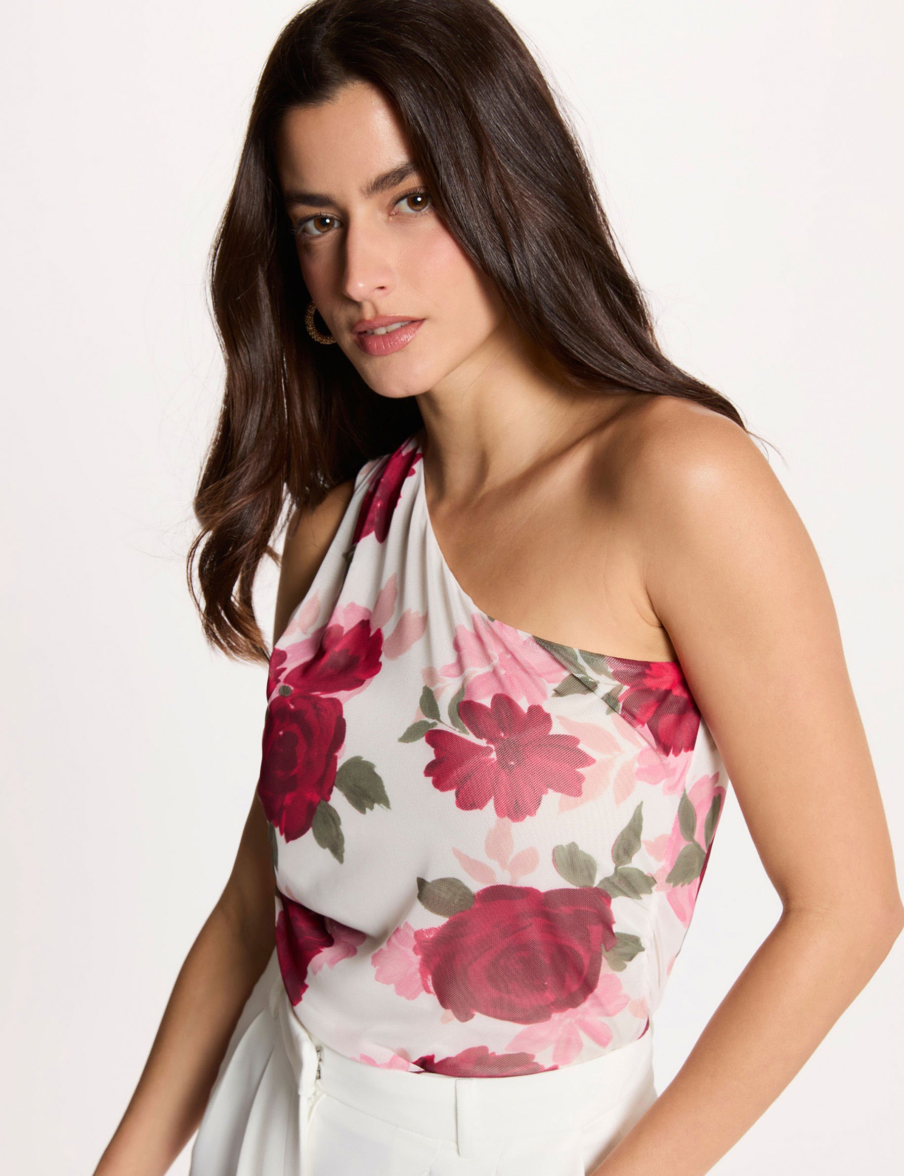 T-shirt sans manches multicolore femme