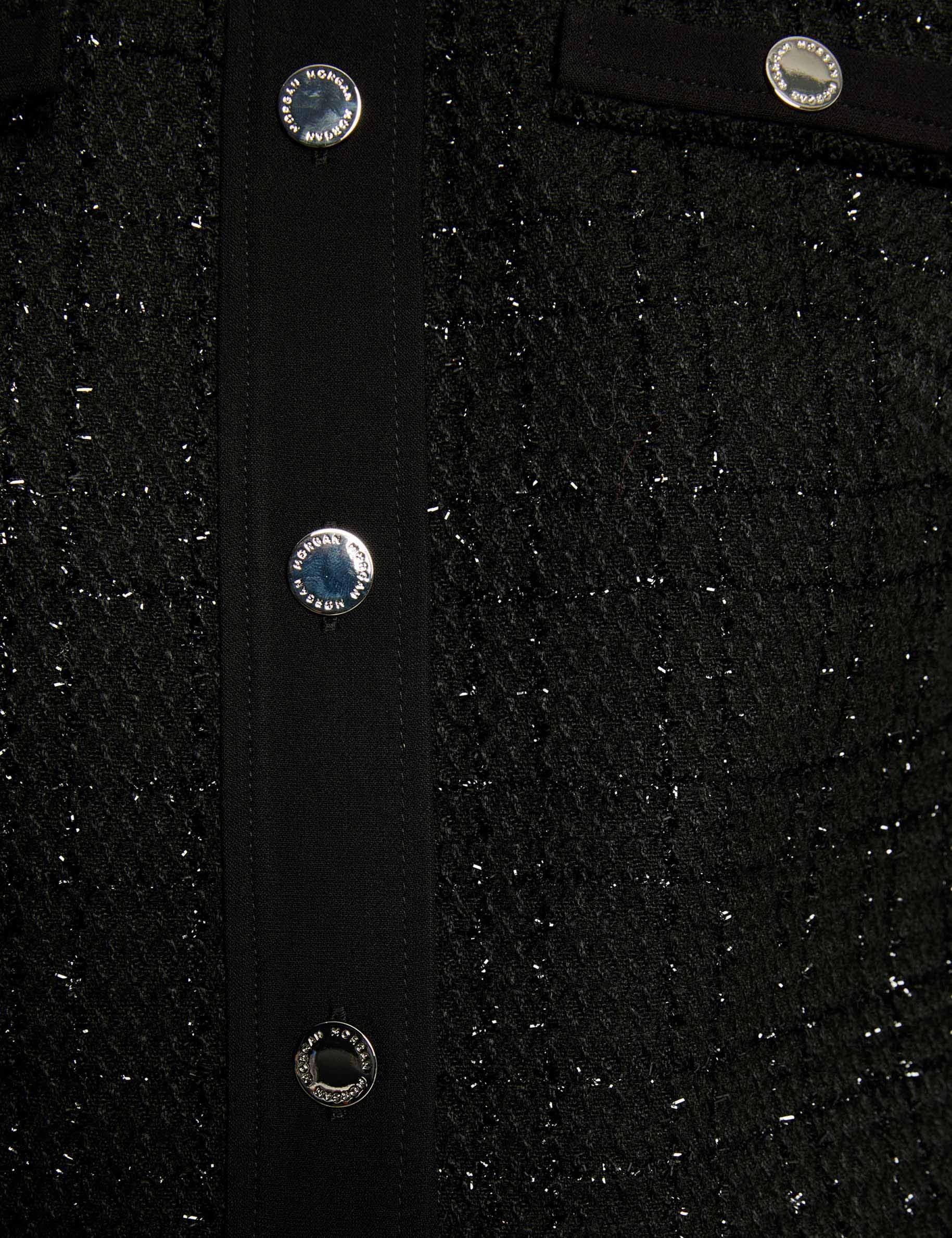 veste courte ajustee noir femme null