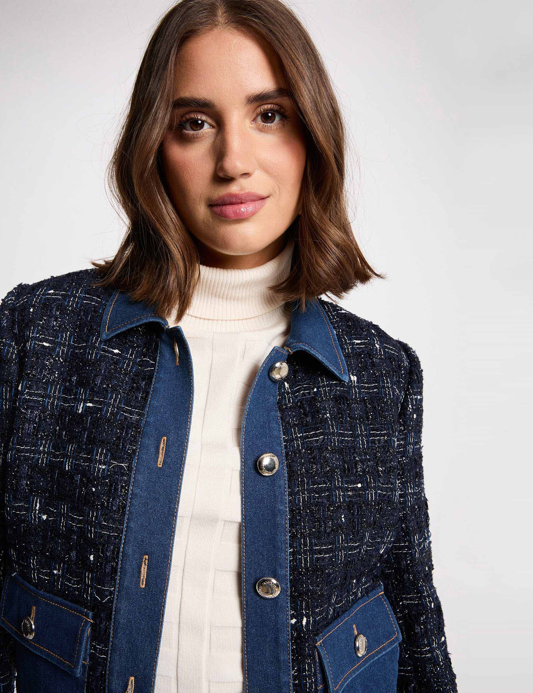 Getailleerd kort jasje meerkleurig vrouw