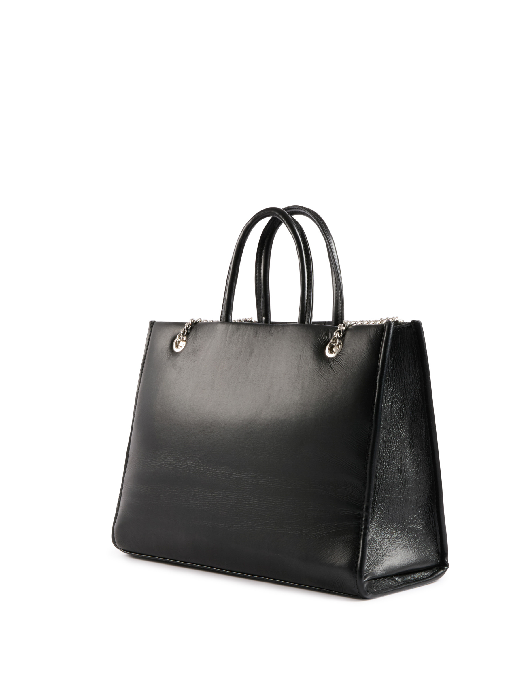 Sac cabas matelassé noir femme