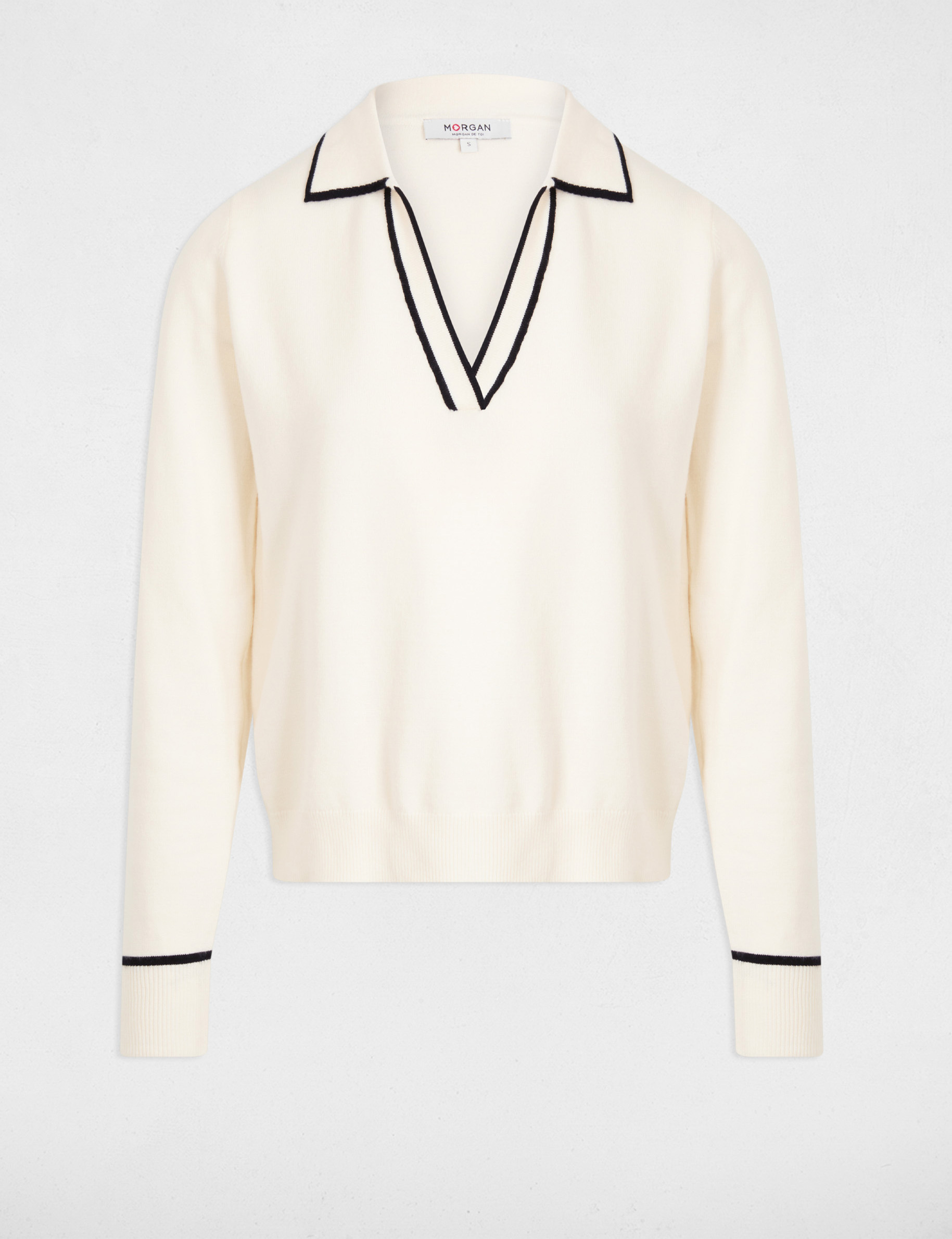 pull col polo ivoire femme Pull col polo ivoire femme