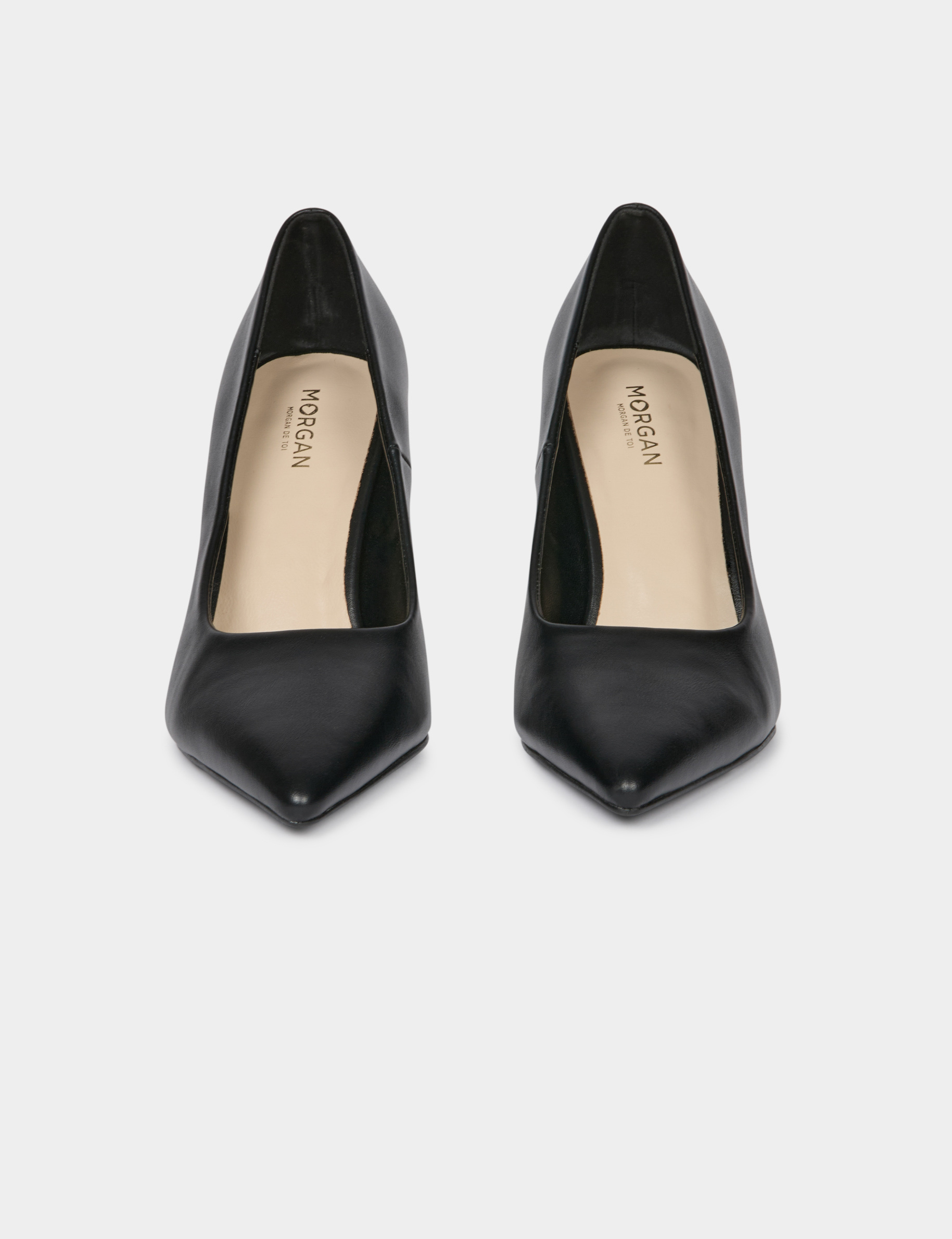 Escarpins à talon similicuir noir femme