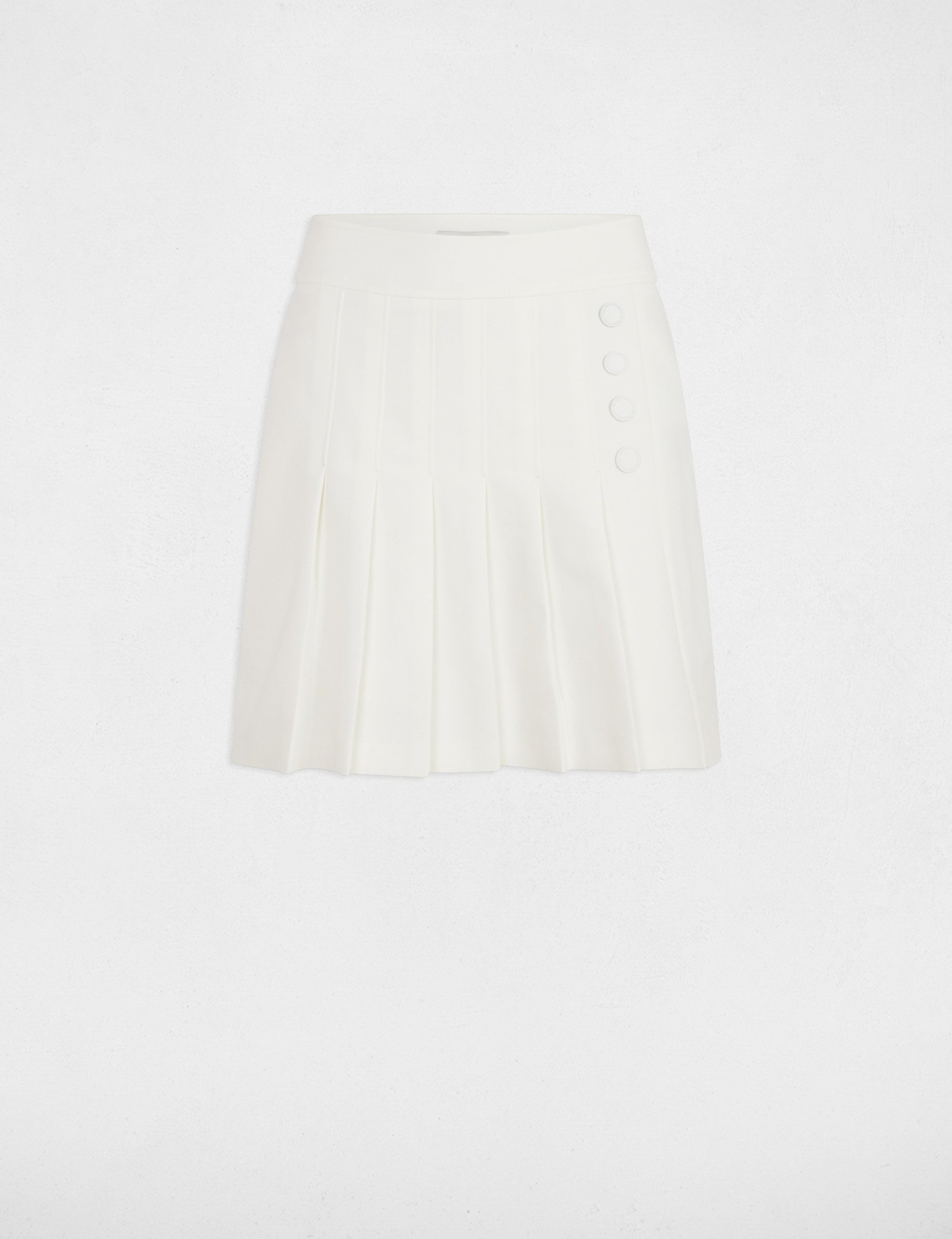 jupe courte plissee blanc femme Jupe courte plissée blanc femme