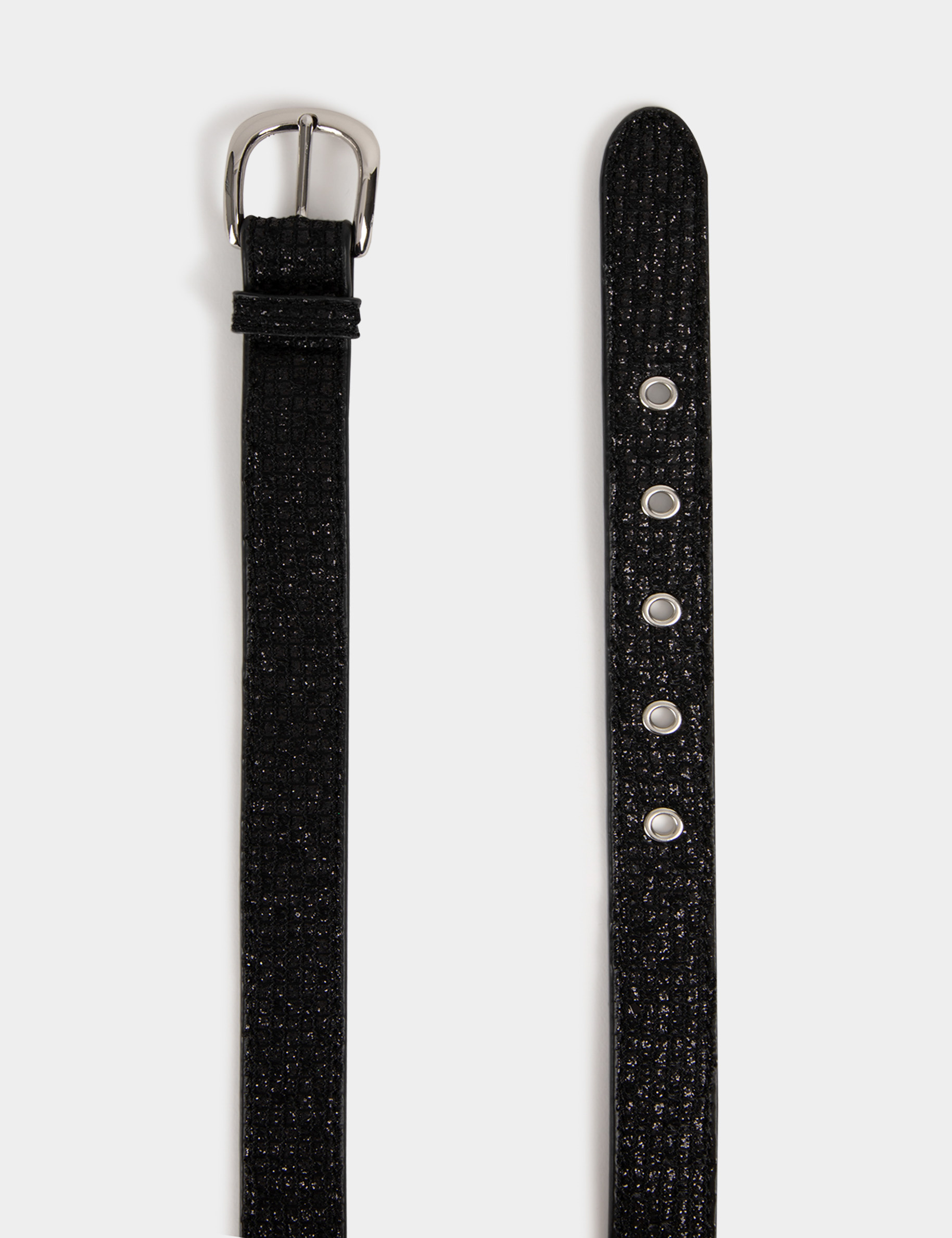 ceinture metallisee noir femme Ceinture métallisée noir femme