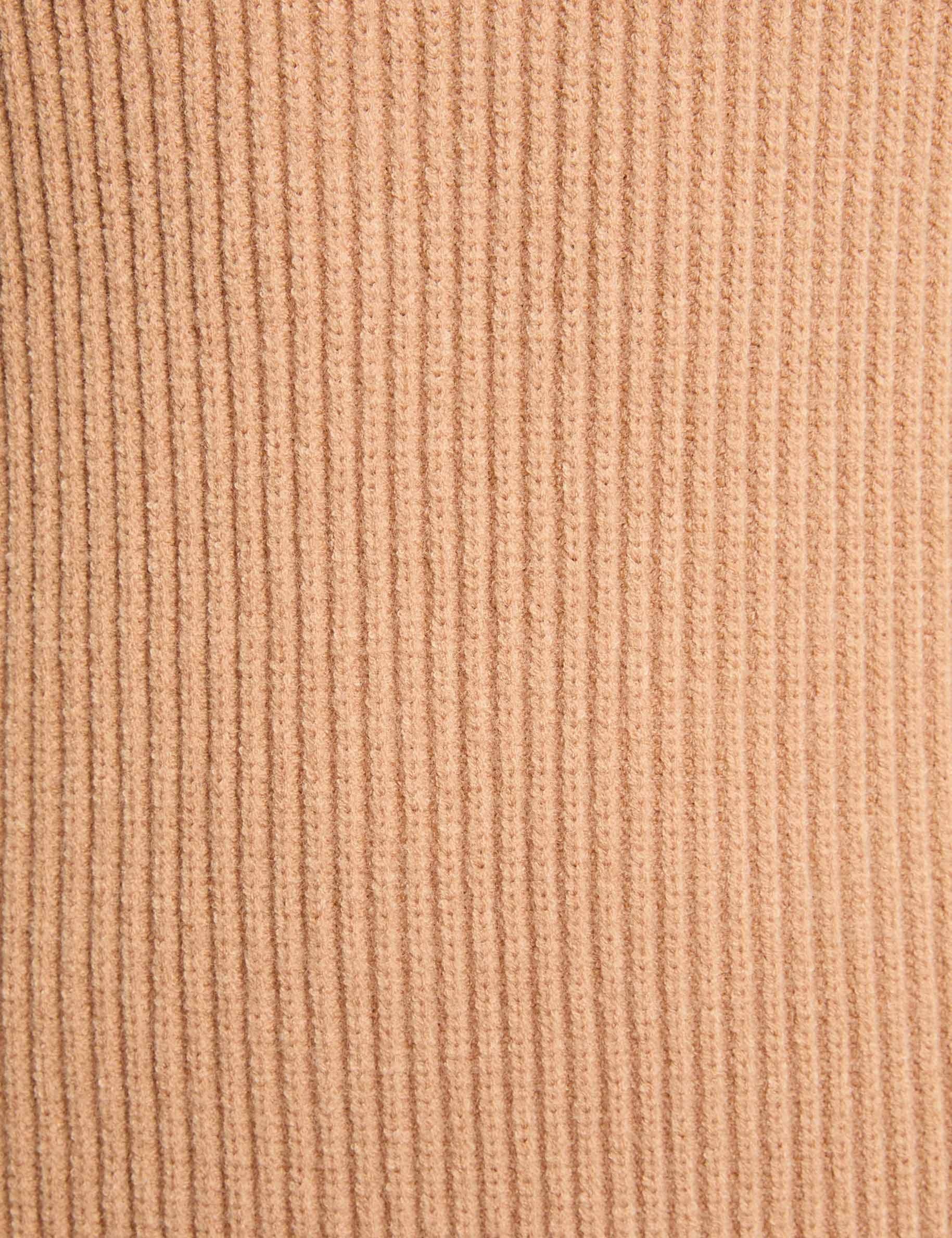 robe courte tricot beige femme null