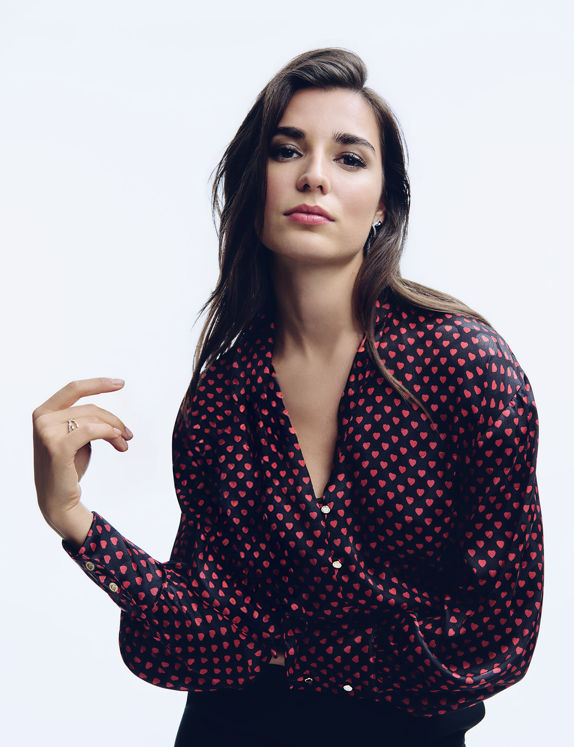 Overhemd met reverskraag meerkleurig vrouw