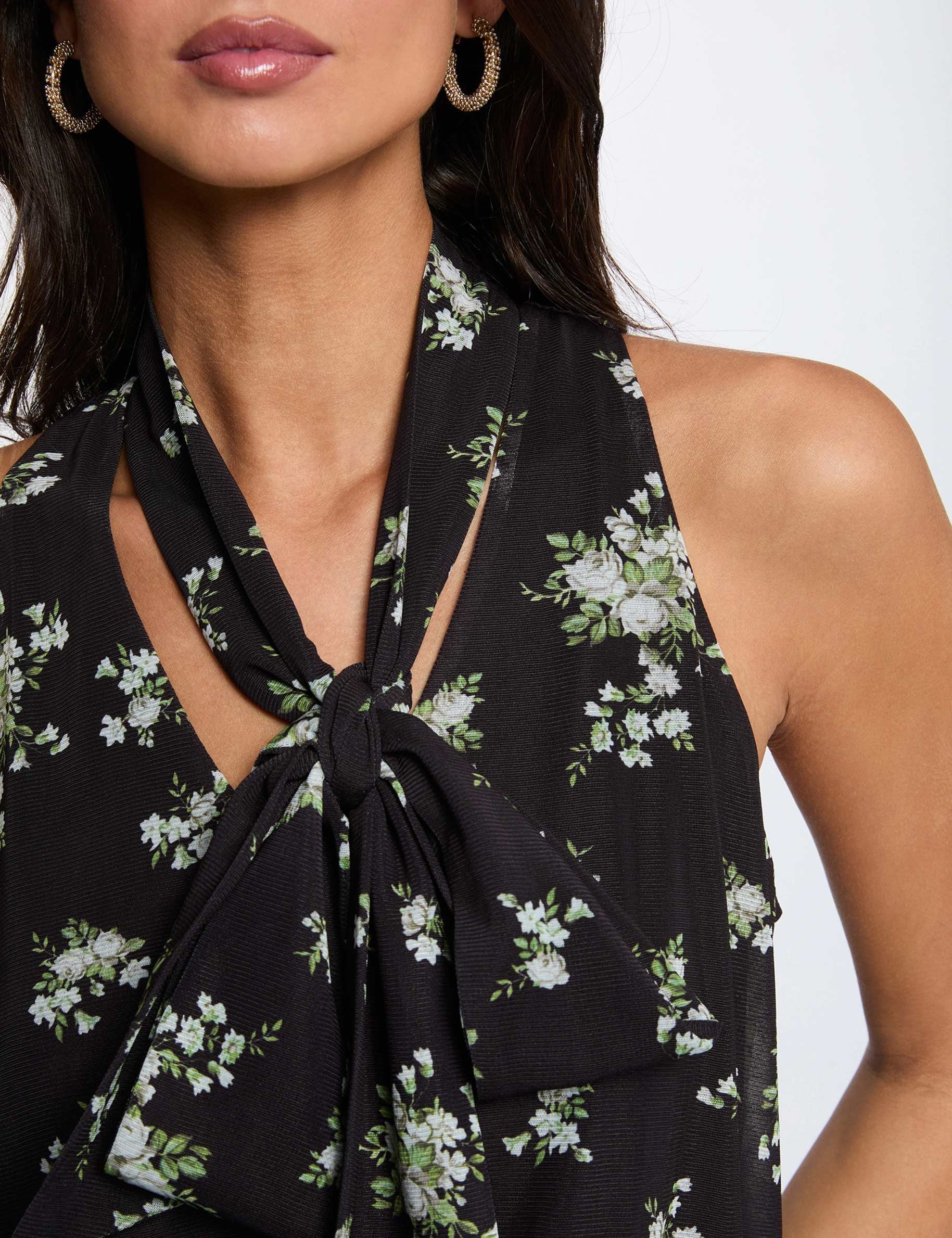 D&eacute;bardeur col lavalli&egrave;re multicolore femme