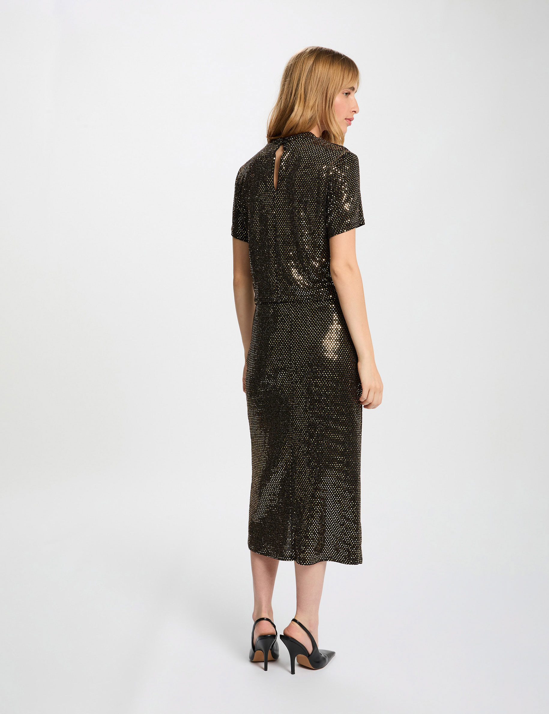 Wikkelrok op maat goudgeel vrouw