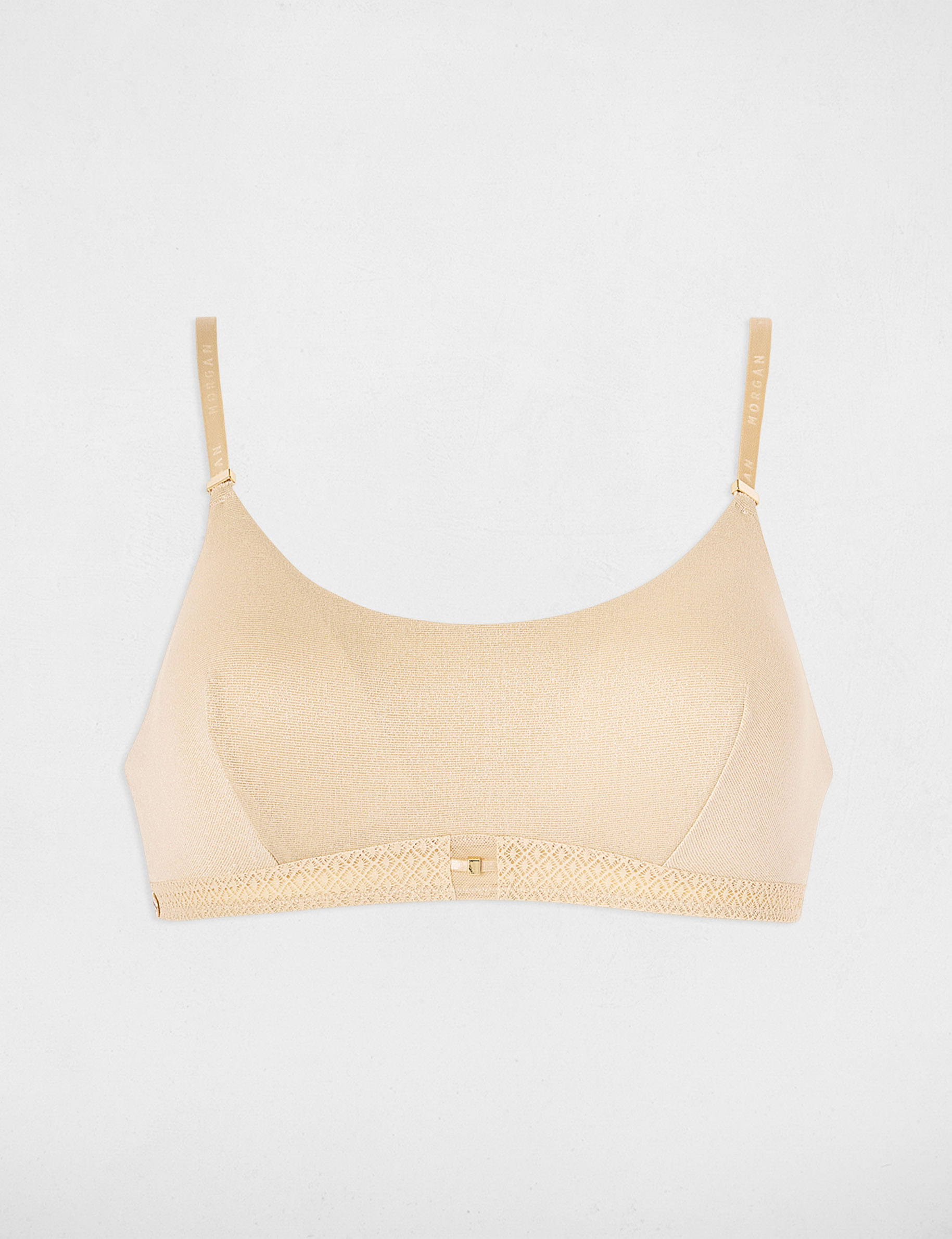 Bh met fijne bandjes beige vrouw