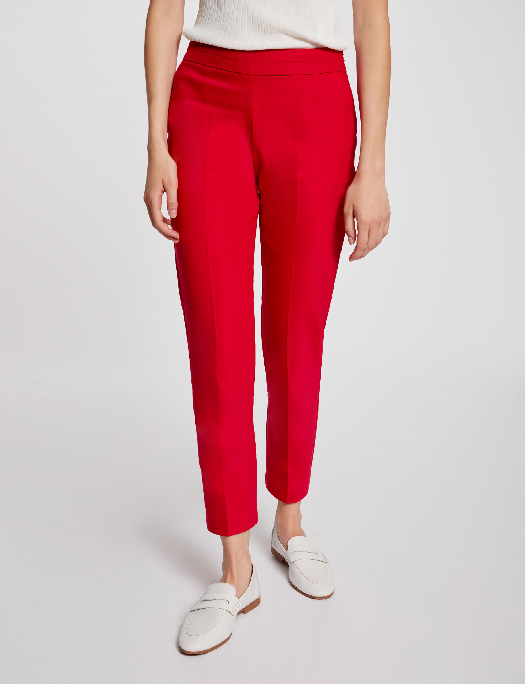 Pantalon Cigarette ImprimÃ© Femme Cachemire Pantalon Fluide Femme Morgan  Morgan Pantalon Femme