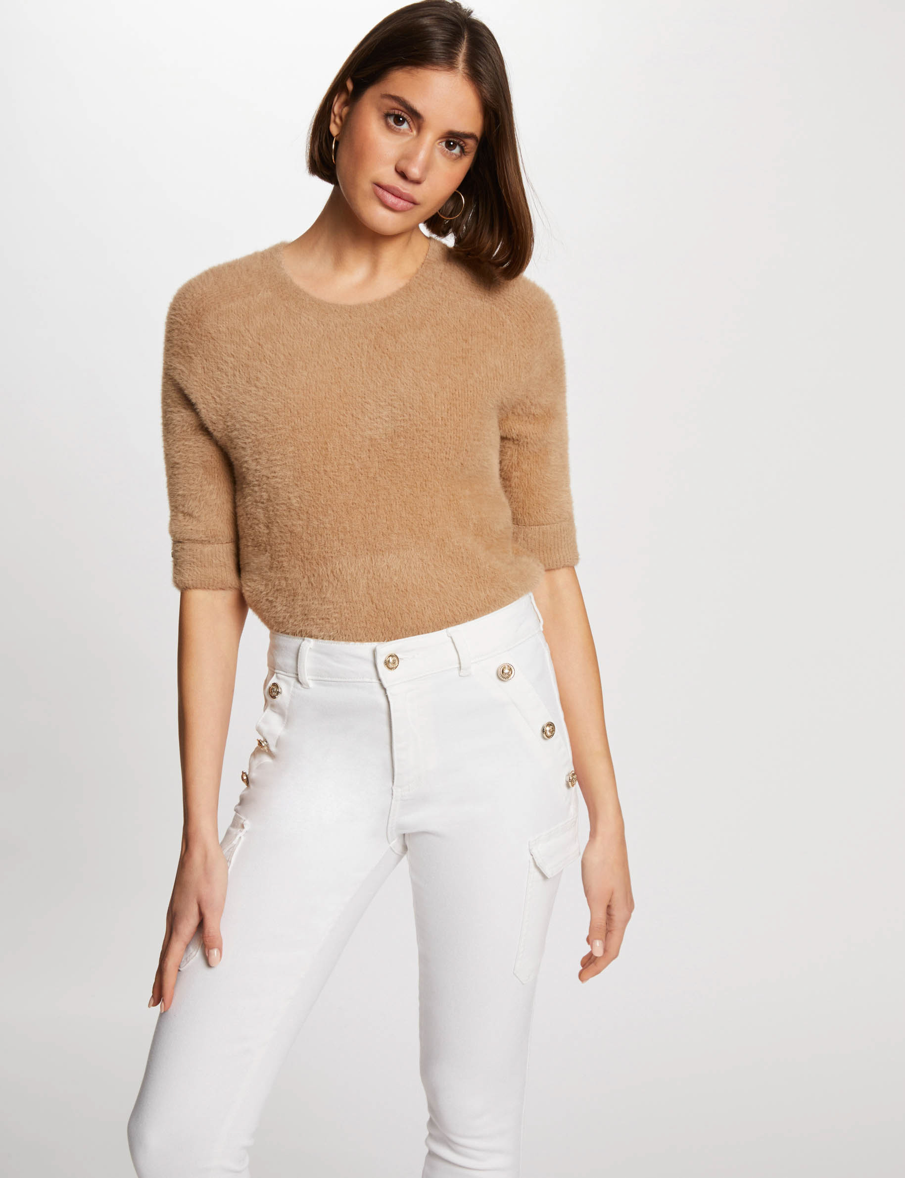 pull manches courtes camel femme Pull manches courtes camel femme