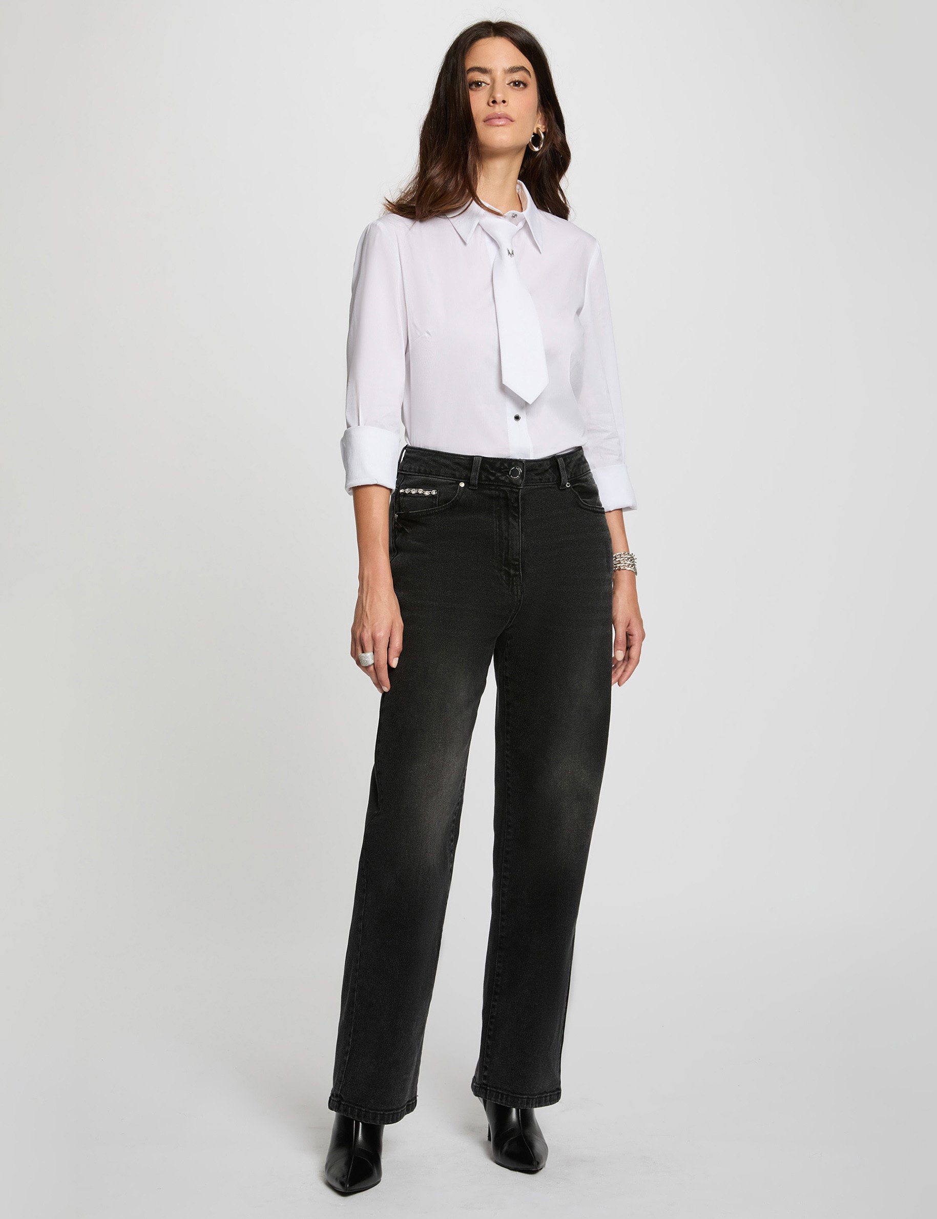 chemise manches longues blanc femme Chemise manches longues blanc femme