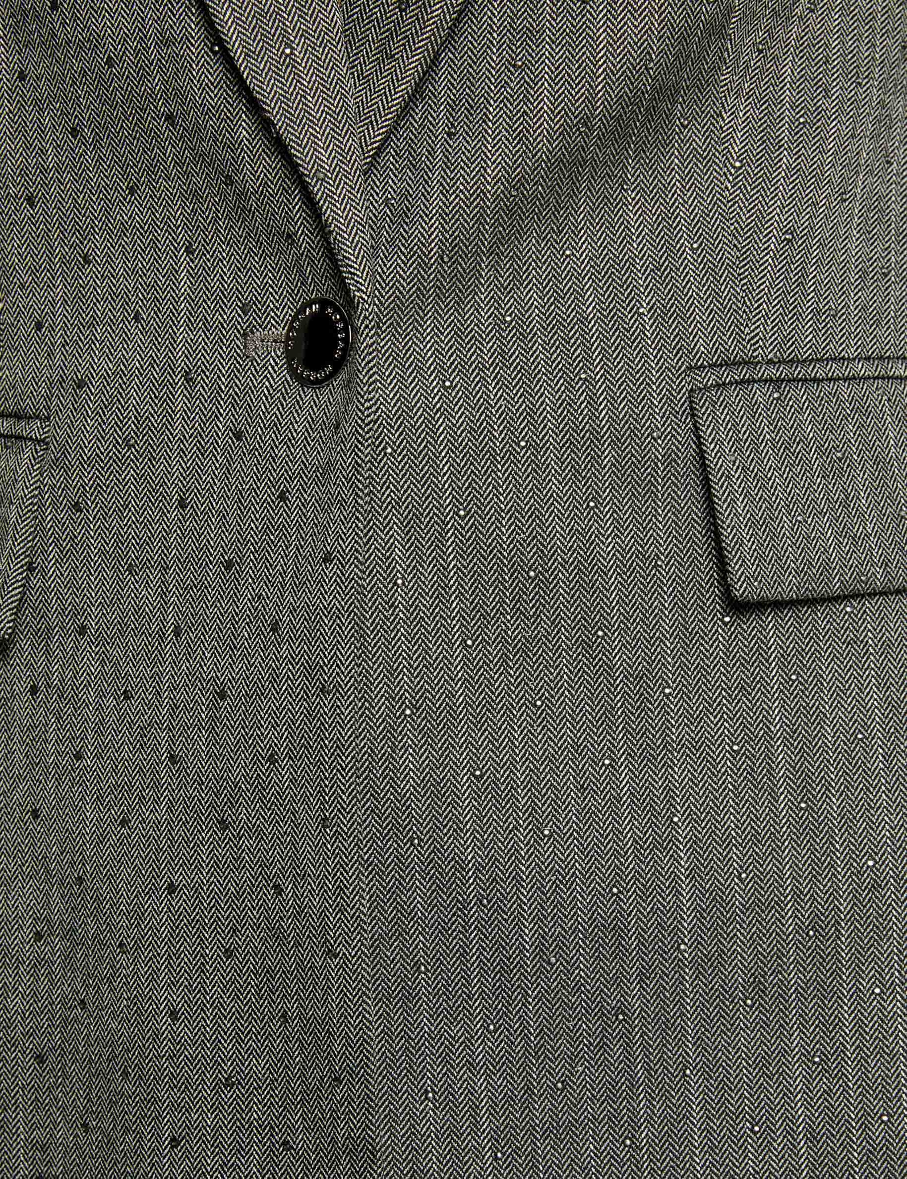 veste ajustee a rayures gris moyen femme null