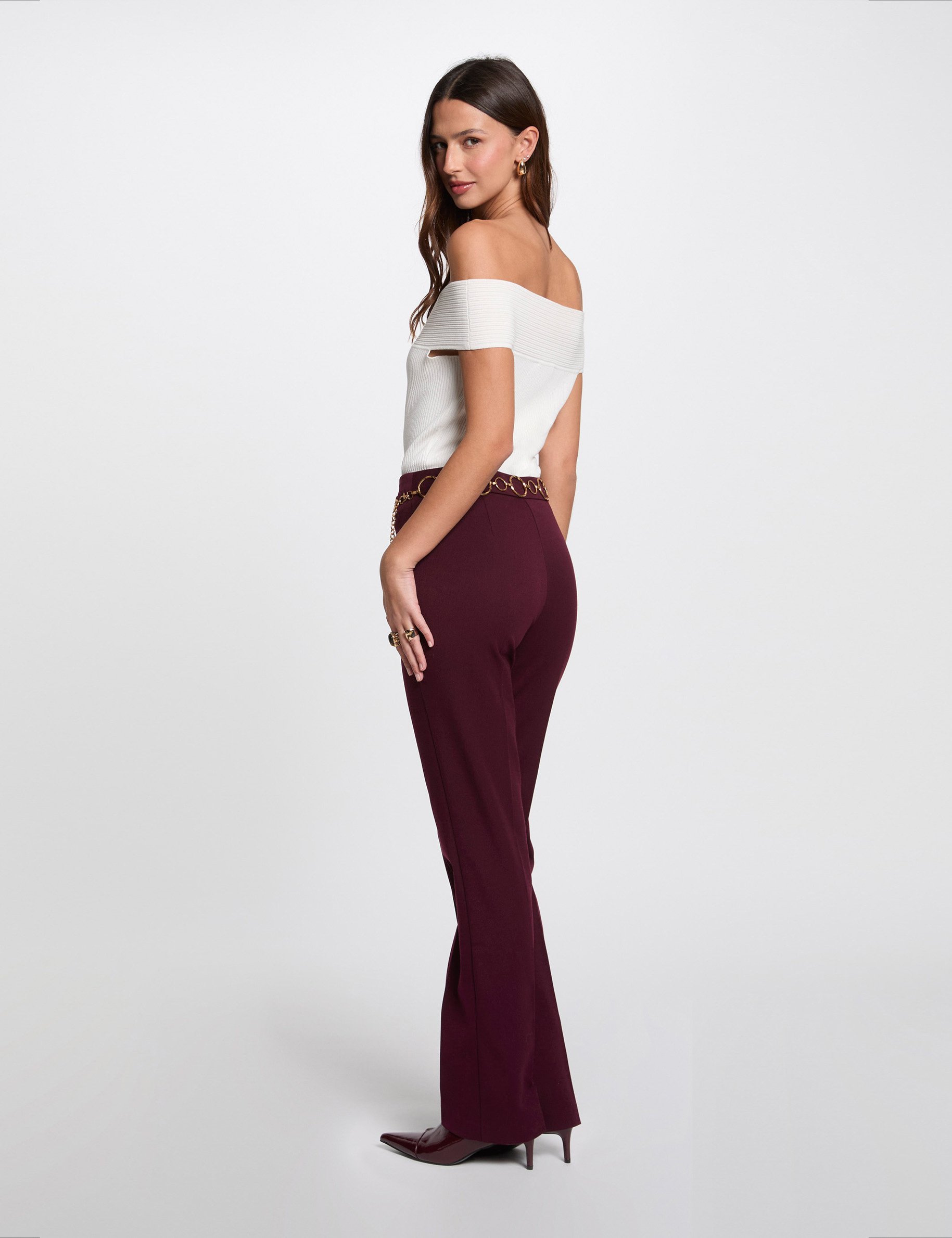 pull col bardot blanc femme Pull col bardot blanc femme