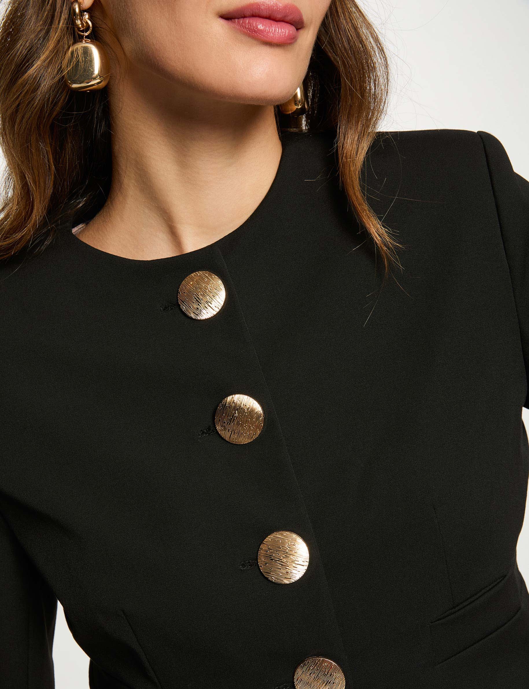 Veste courte noir femme